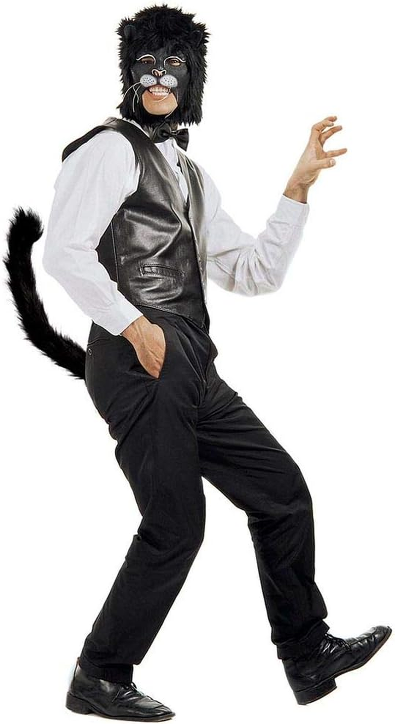 Shoperama Flexible Fur Tail for Cat Black 58 Cm Costume Accessory Boots Long image number 3