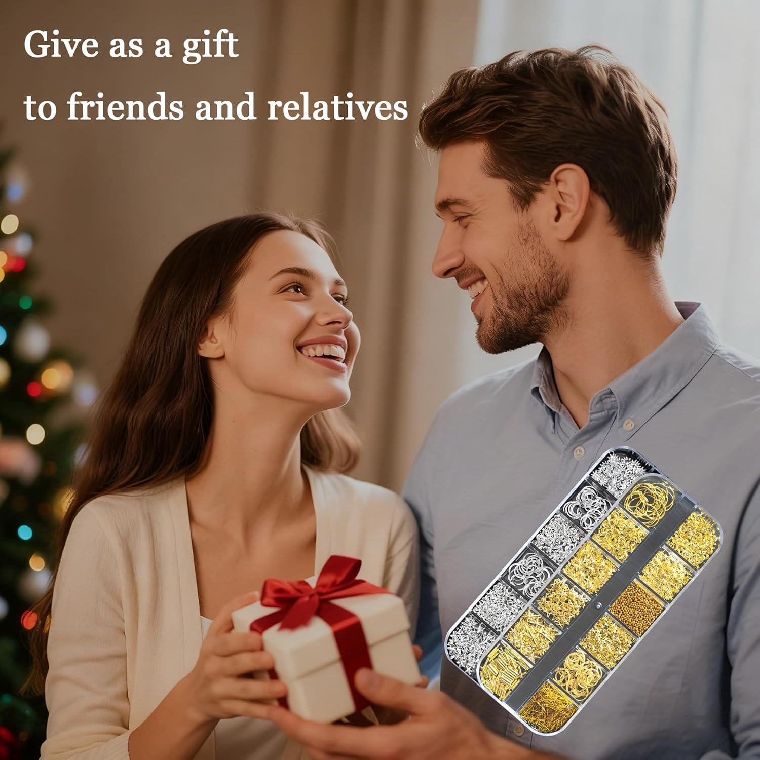 3 Pcs Gold & Silver Nail Art Charms & Rhinestones with Tweezers | Star Moon Sun Heart Nail Gems Decor for DIY Manicures, Crafting | Easy to Use for Women Girls image number 6