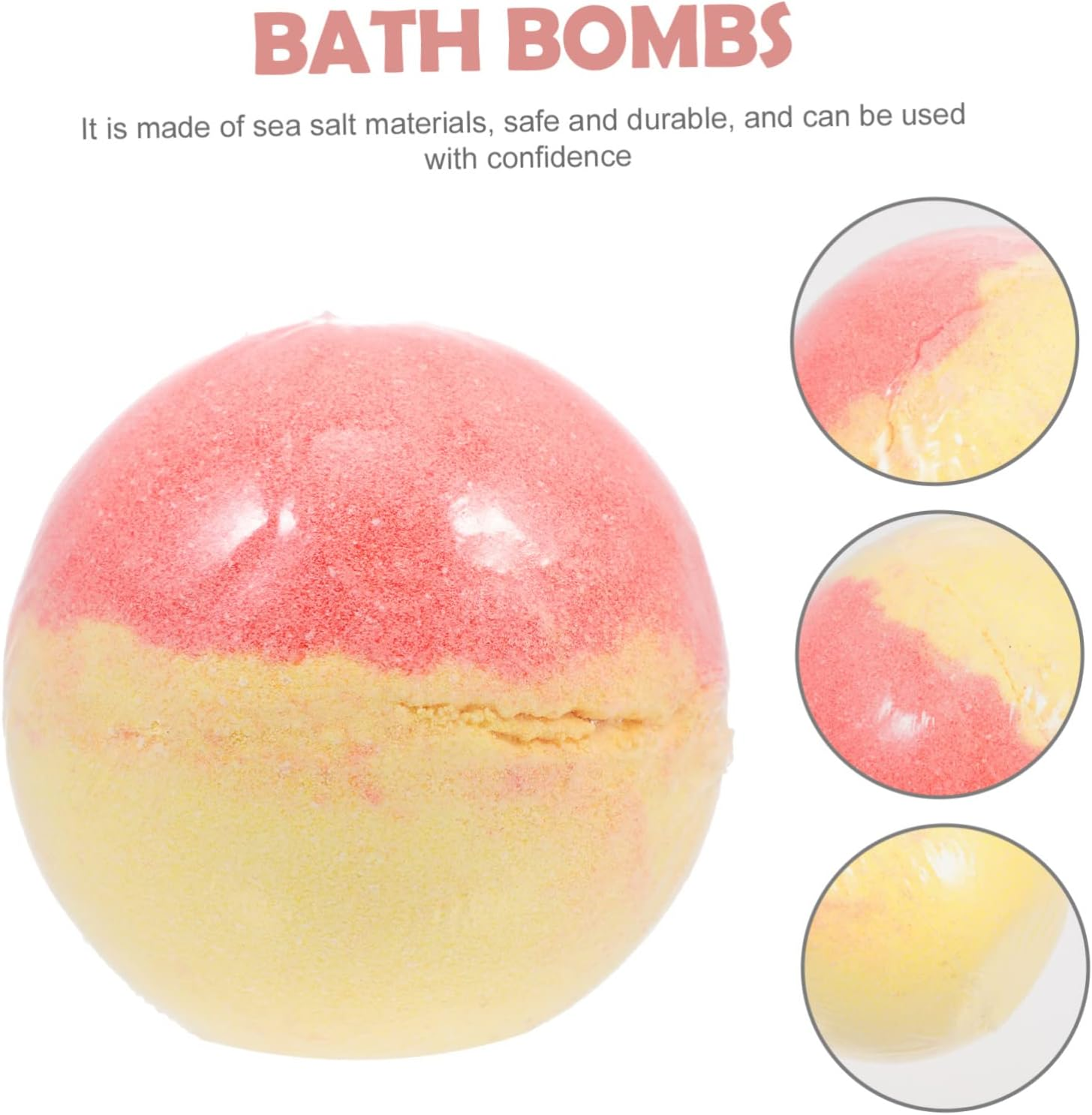 Beatifufu Bathing Foaming Essential Oil Sea Salt Bath Ball Kids Shower Steamer Bathing Supply image number 1