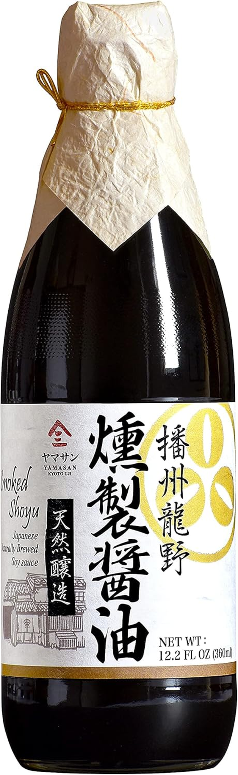 YAMASAN KYOTO UJI Soy Sauce Smoked Neoteric, 500 Days Aged, Japanese Artisanal Handmade, Naturally Brewed, No Additives, Non-Gmo, Made in Japan(360Ml) image number 2