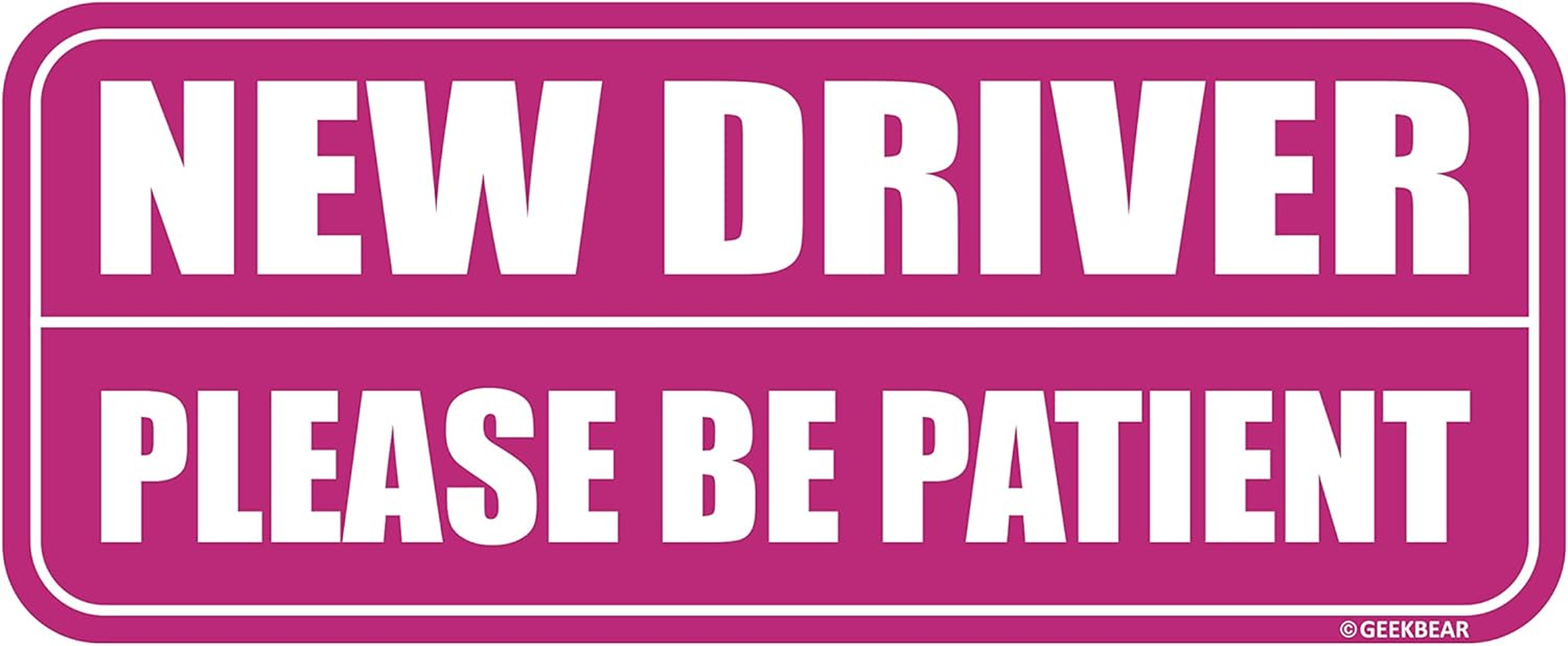 New Driver Magnet_Rectangular Type (1 Pack) (Pink/Pink) image number 1