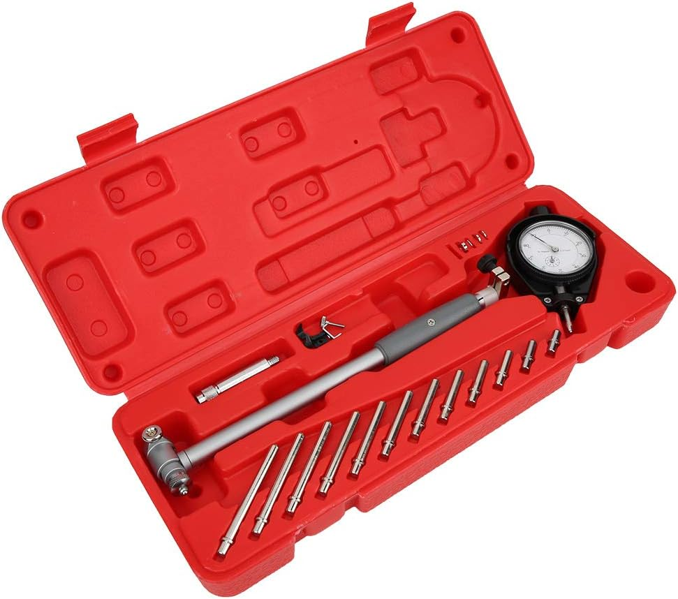 Dial Bore Gage Set, 50Mm-160Mm Dial Bore Gage, Micrometers Bore Gauges Internal Diameter Measuring Tool for Measuring Workpiece Cylinder Measurement image number 4