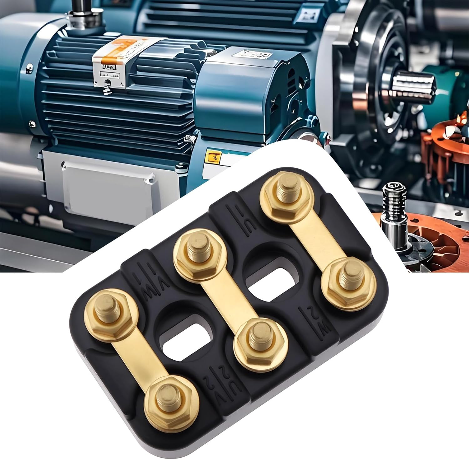 Be in Your Mind 2Pcs M4 Electric Motor Terminal Block 50X32Mm Suitable for Most Electric Motors Generators image number 2