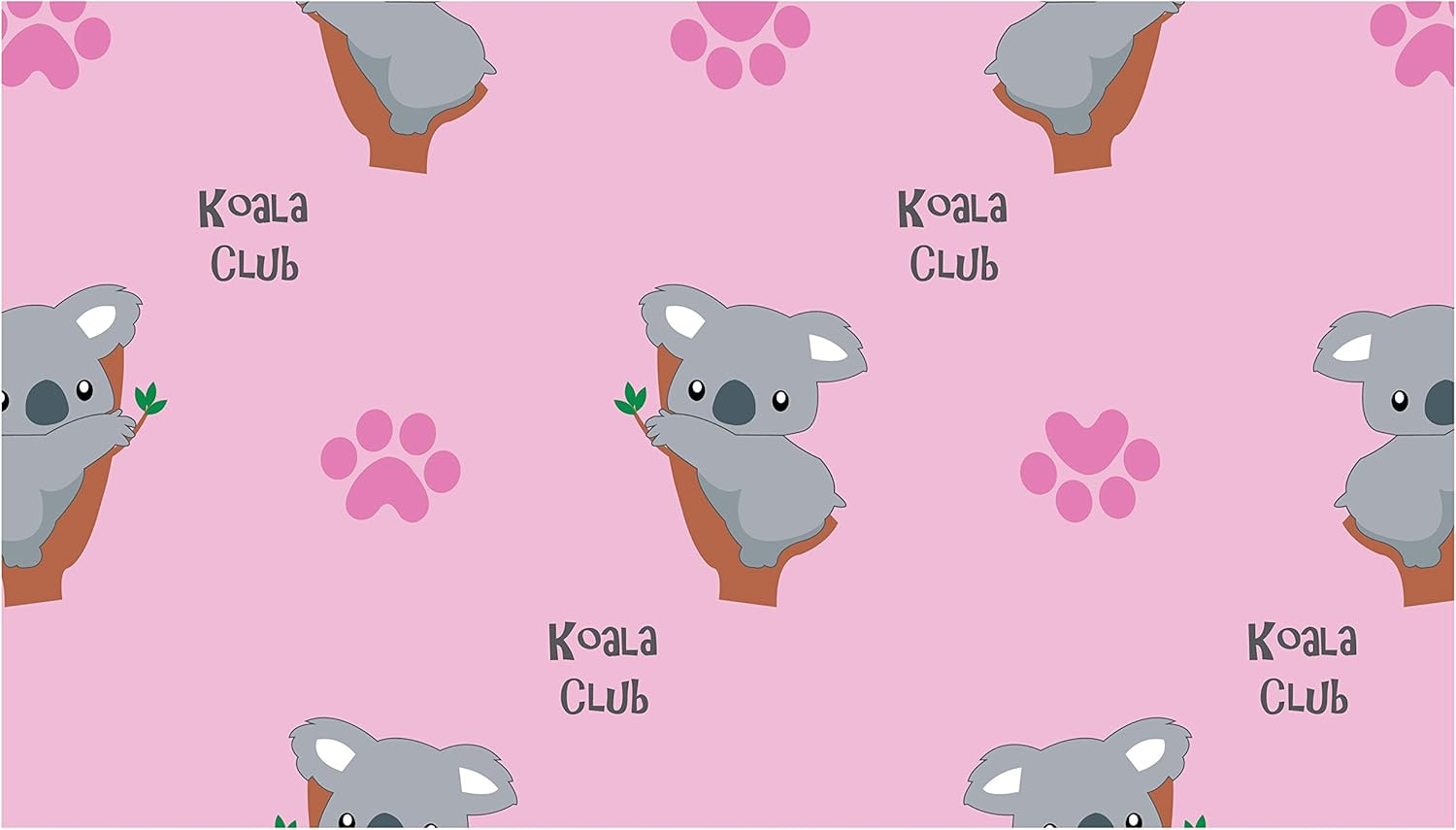 Australian Designed Sleeved Baby Bib with Pocket 6-24 Months. Waterproof: Full Coverage for Highchair Feeding, Arts and Crafts and Messy Painting! Cute Koala Print Art Apron Smock for Baby and Toddler and Includes Smock Pocket. 1 Piece (Pink) - Pink image number 4