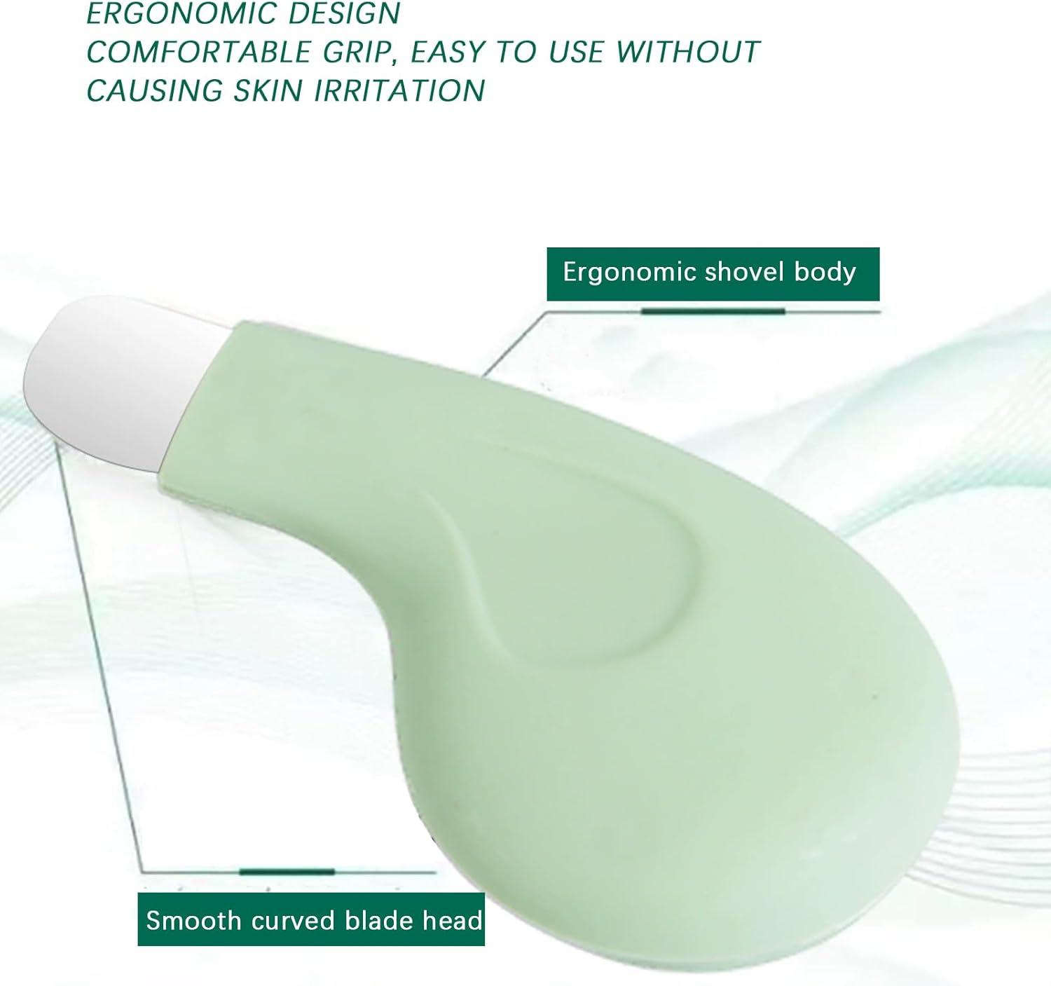 BGENHPON Blackhead Remover Tool, Silicone Face Scraper Deep Cleansing, Skin Scrubber Face Spatula, Nose Blackhead Remover, Skin Care Tools with Pore Cleaner for Men Women (Green) image number 5