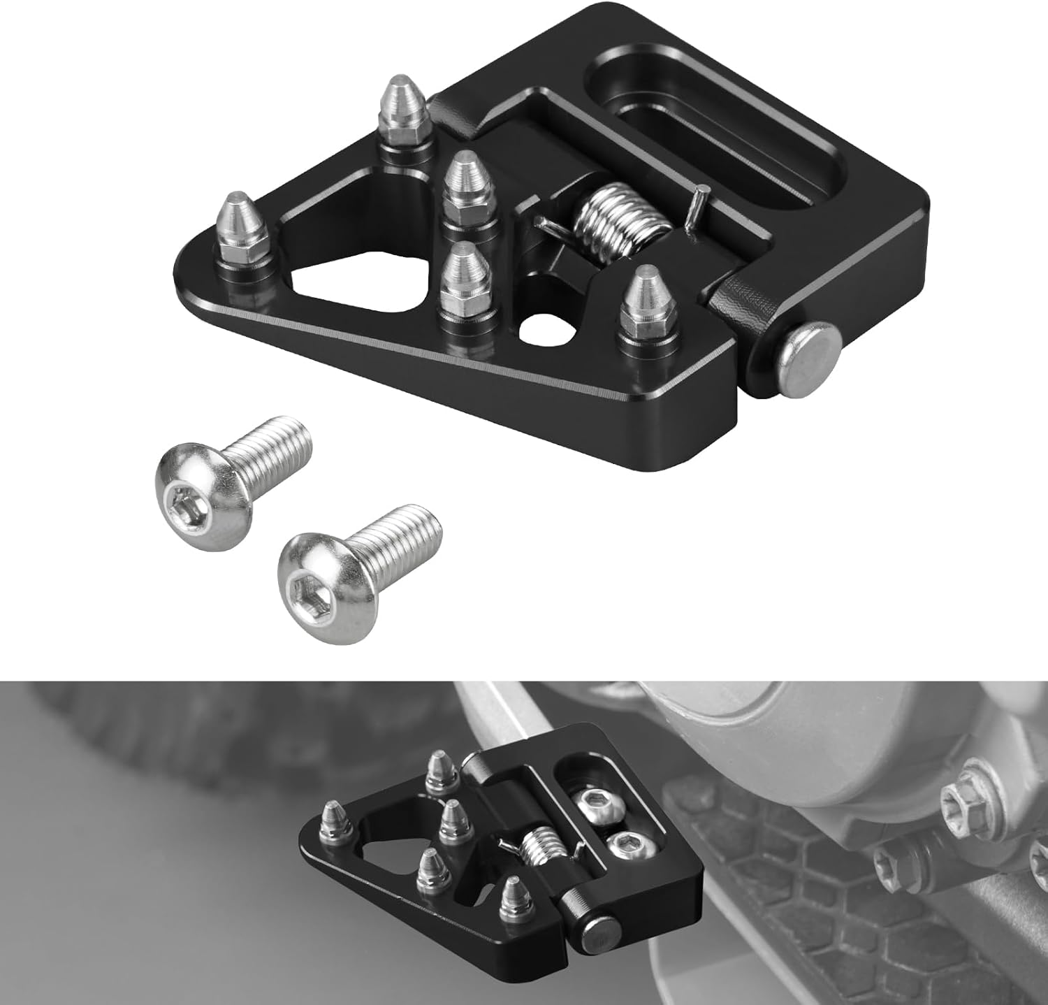 NICECNC Motorcycle Foldable Brake Pedal Replacement Tip Compatible with KTM 125-530 XCW XCFW EXC EXCF 2004-16 690 Enduro R 2008-23 690 SMC R 12-23,Compatible with Husqvarna TC125 250 14-15,See Fitment