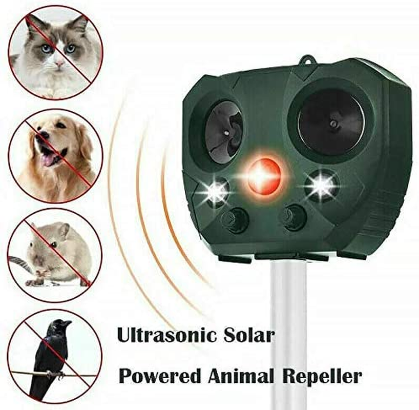 Solar Ultrasonic Animal & Pets Repeller Motion Sensor Bird Rat Possum Repellent image number 3