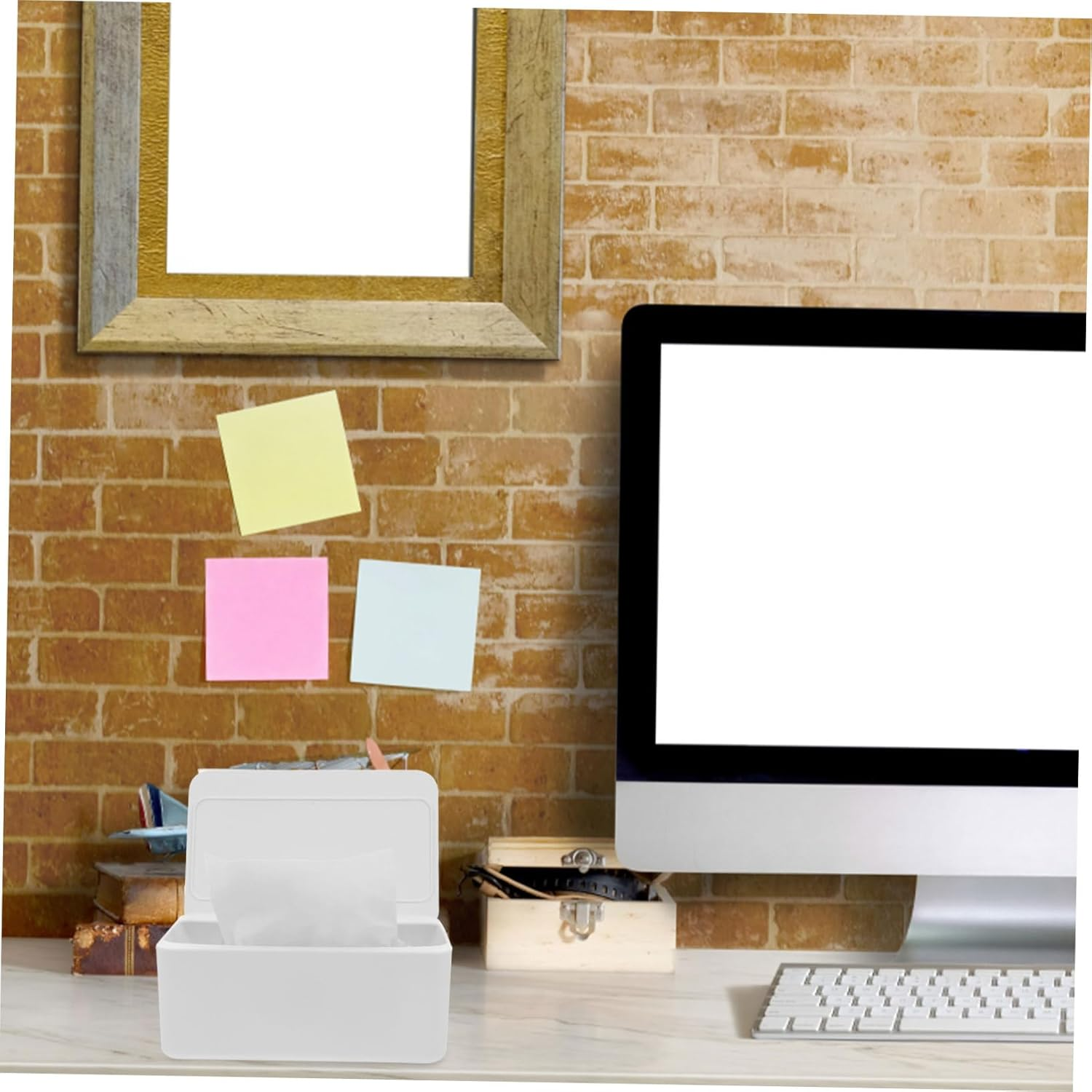 Wet Tissue Storage Box Lid Plastic Wipes Case for Bathroom Kitchen Travel Keeps Wipes Dry and Fresh image number 1