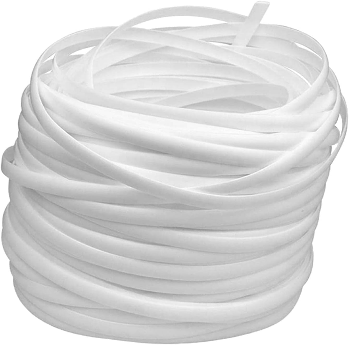 B Baosity 32M Wicker Repair Material,Rattan Kit Flat Plastic Weaving Material for Rattan Furniture Patio Conversation, White