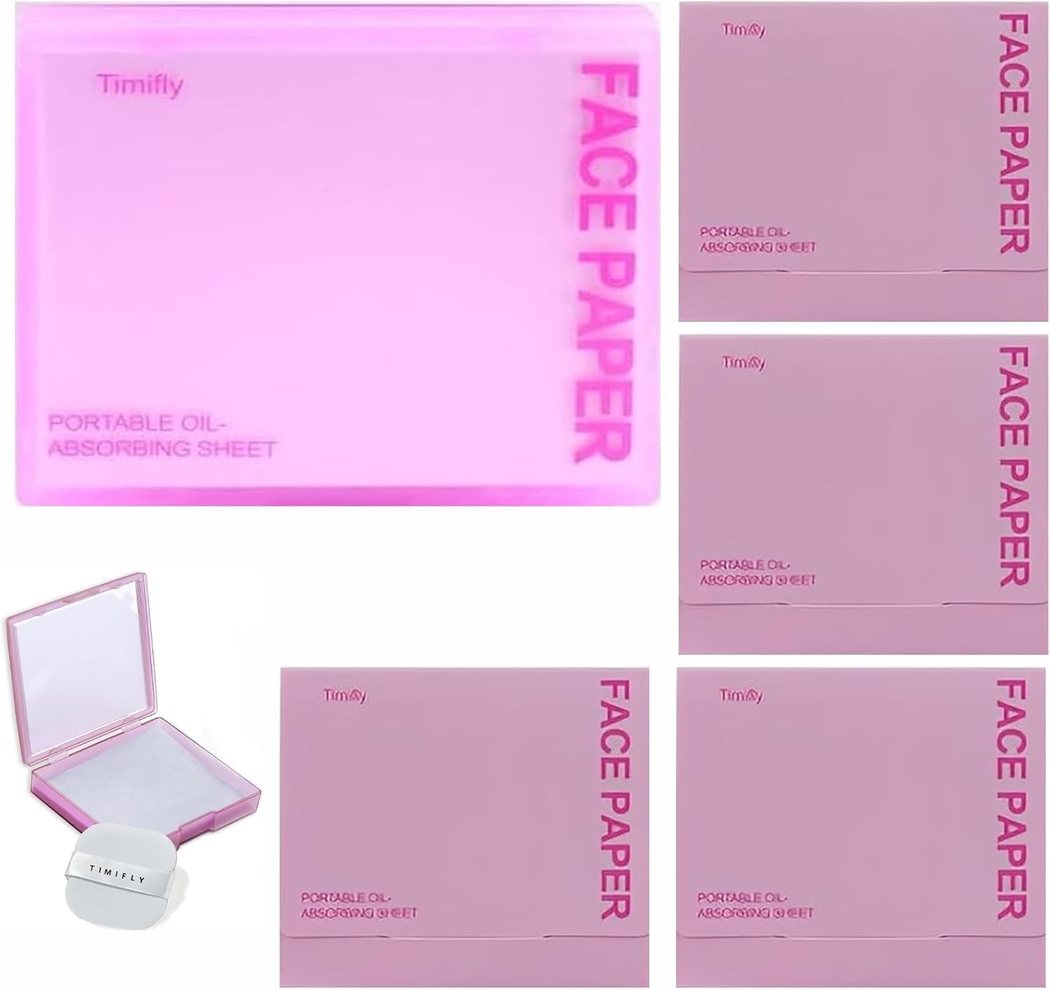 500 PCS Blotting Paper Face, Blotting Paper for Oily Skin, 500 Sheets with 1 Full Size and 4 Refills, Quick Oil Absorbing for Gym, Work and Travel, Fresh Complexion Throughout the Day image number 6