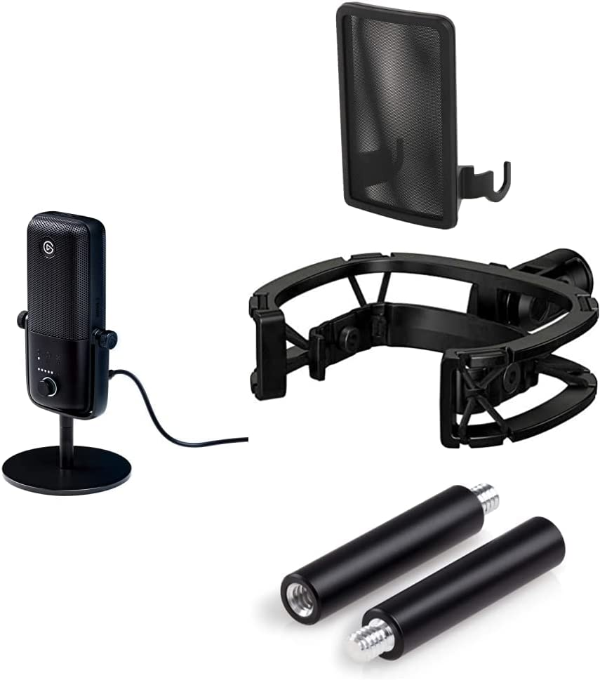 Elgato Wave:3 - Premium USB Condenser Microphone and Digital Mixing Solution, Anti-Clipping Technology, Capacitive Mute, Streaming and Podcasting, White (10MAB9911) image number 4