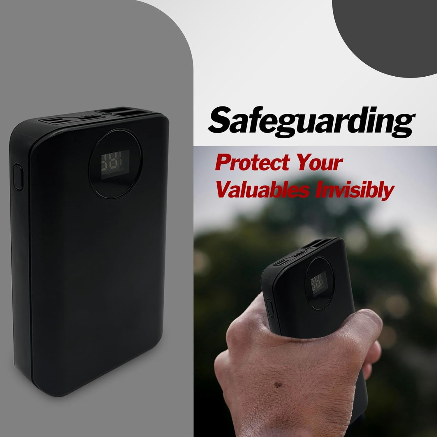 Diversion Safe Power Bank - Hidden Storage Compartment for Valuables, Secret Safe, Fake Power Bank for Safe Security, Portable Hiding Device, Ideal for Travel, Home, and Office