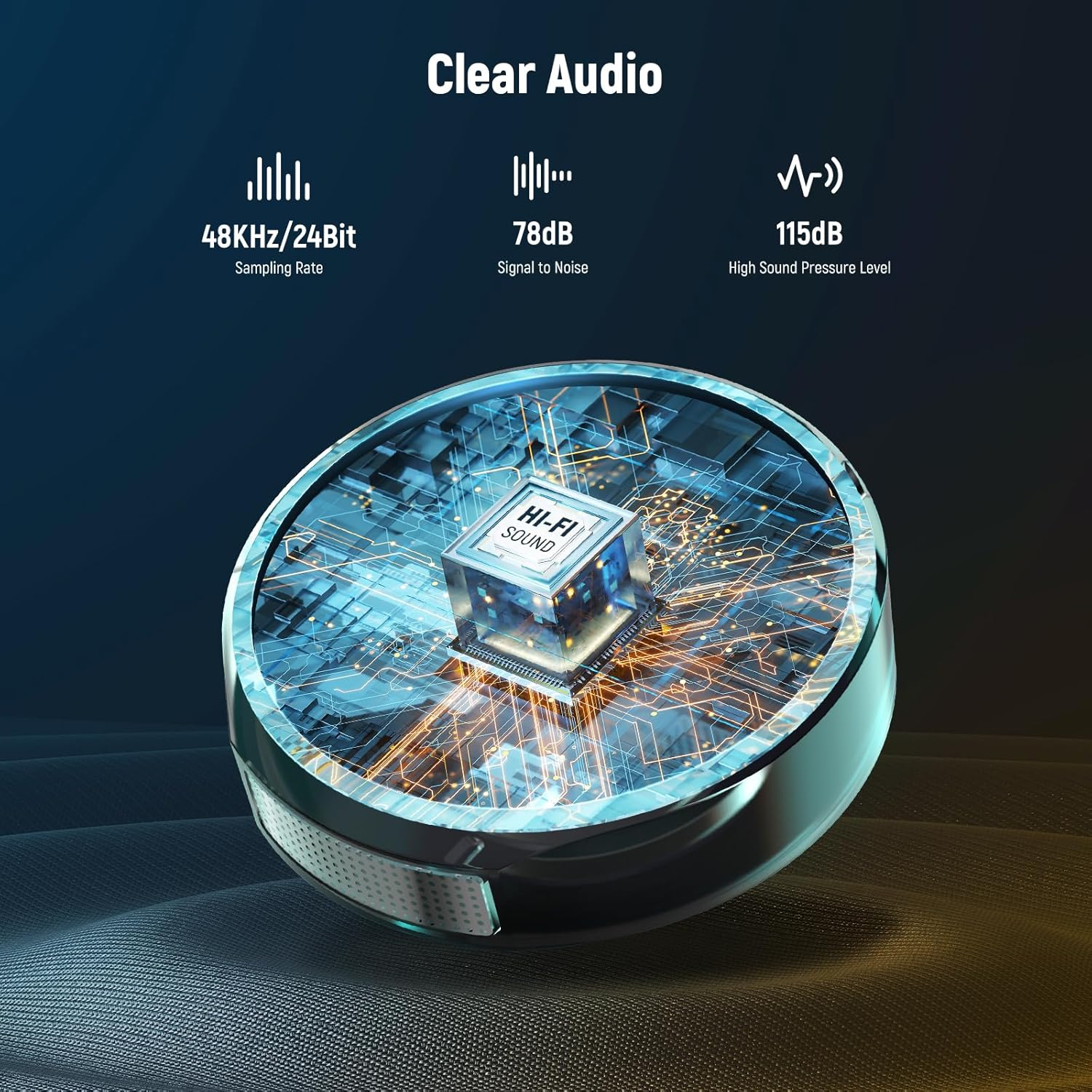 NEEWER Wireless Lavalier Microphone System Compatible with Iphone Android Phone PC Laptop Computer, Noise Cancelling Mini Lapel Mic Set with USB C OTG Charging Case 24H Battery 200M Long Range, KM18 image number 3