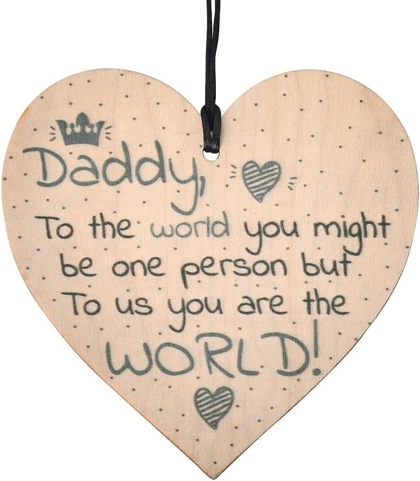 Dad Gifts for Fathers Day Decorative Signage Dad Birthday Gifts from Daughter Son I Love You Dad Signs for Home Decor Daddy Ornaments for Dad Father Wall Hanging Decorative Plaques Dad Decorations