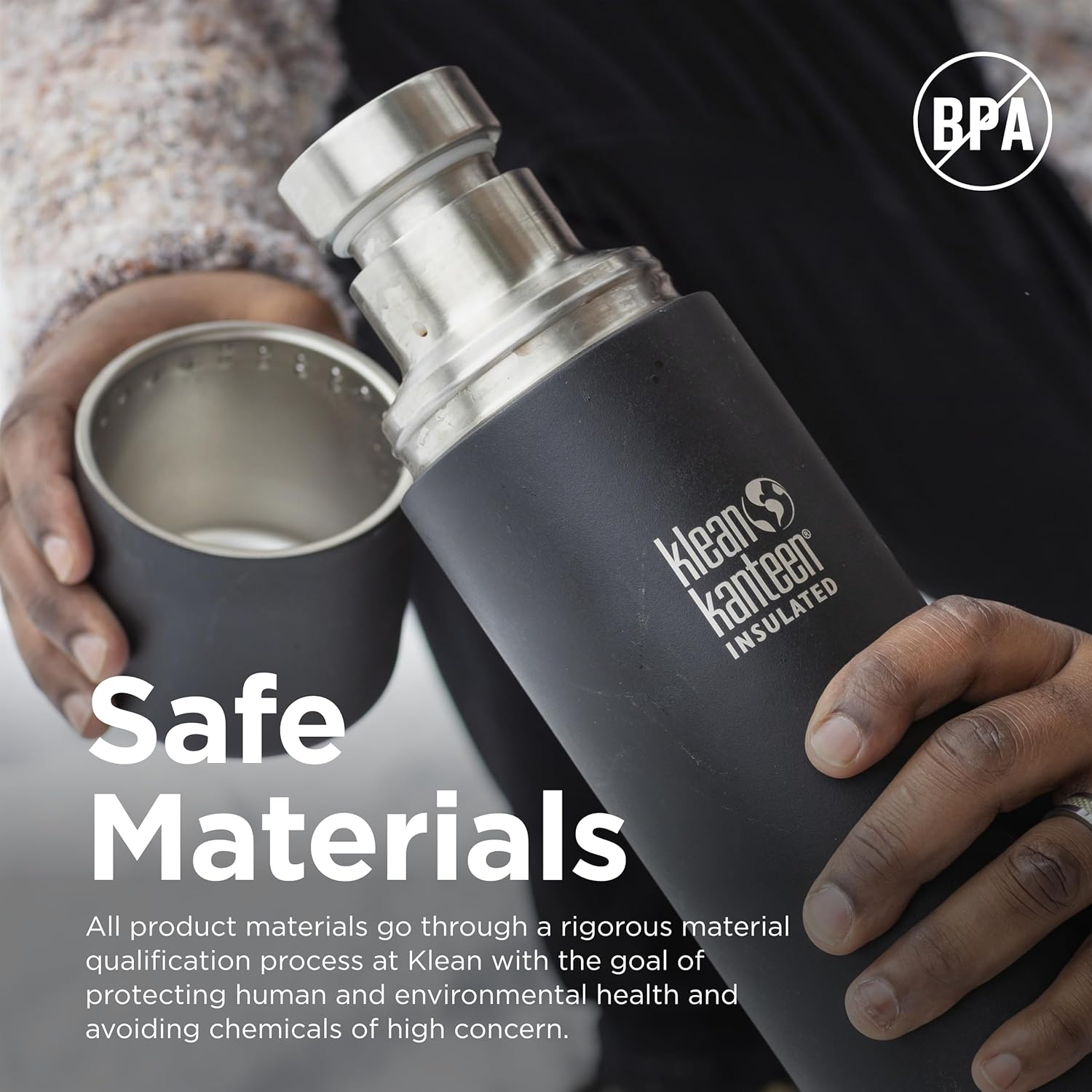 32Oz (1000Ml) Tkpro Insulated Thermos Black image number 5