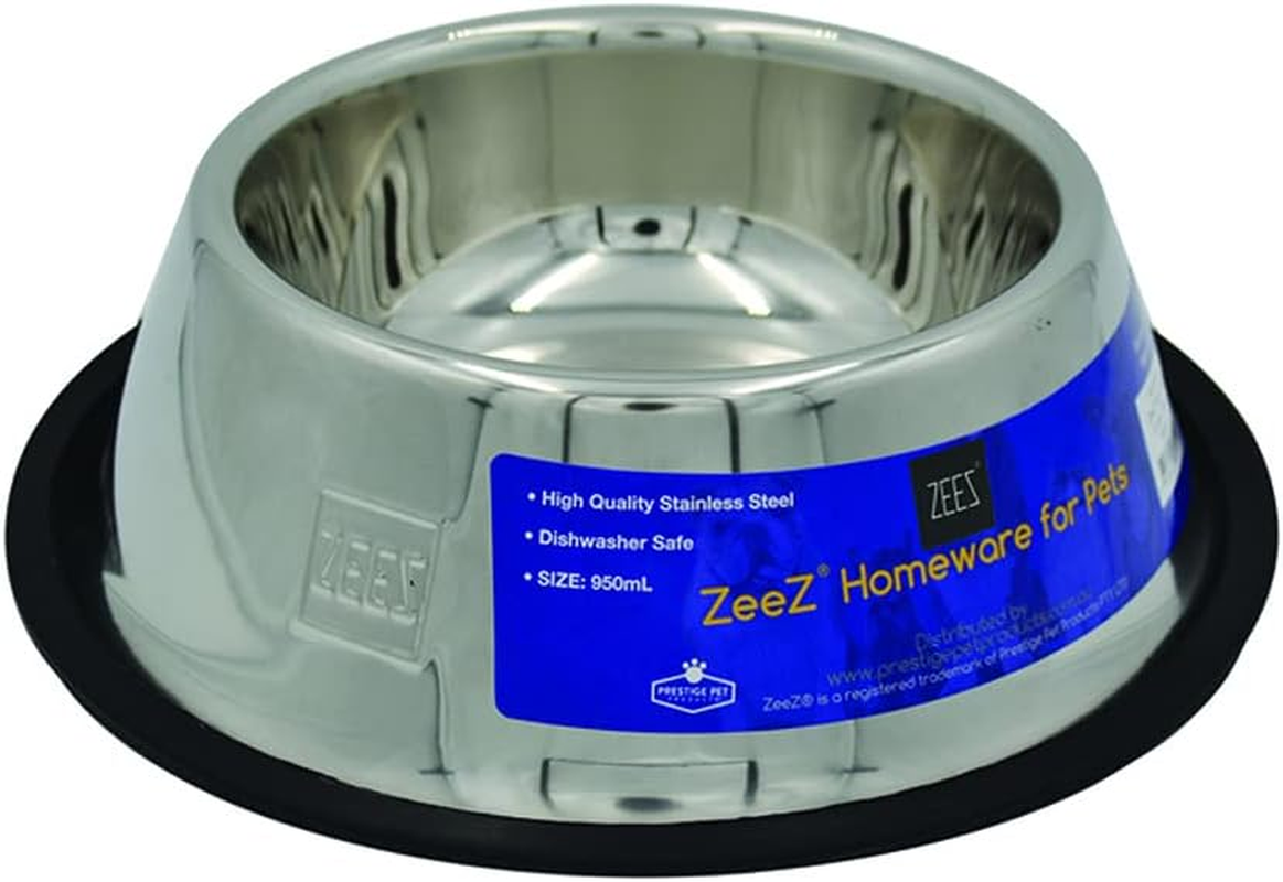 ZEEZ SS Non-Skid Cocker Spaniel Bowl 950Ml,