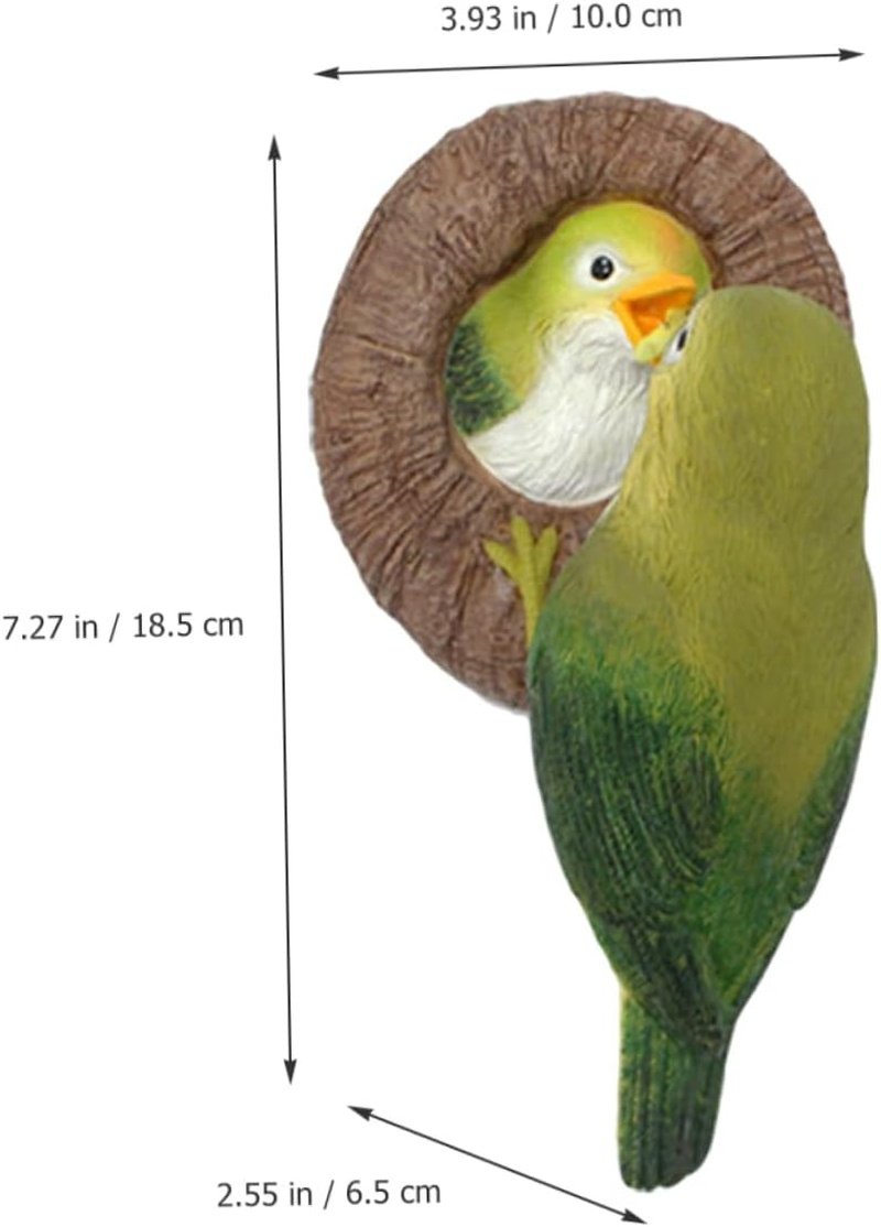 CAXUSD Hanging Bird Statue Pendant for Outdoor Garden Decor Adorable Bird Ornament for Tree Decoration Cute Bird Figure for Courtyard and Garden Accessories