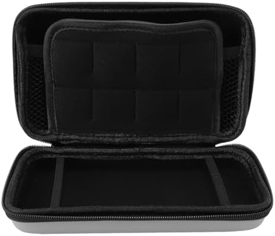 Hard Shell Carrying Case for 3DS XL, Super N Edition, 2DS XL, New 3DS XL, New 3DS LL, 3DS XL, 3DS LL, with Large Capacity Storage (Silver) image number 1