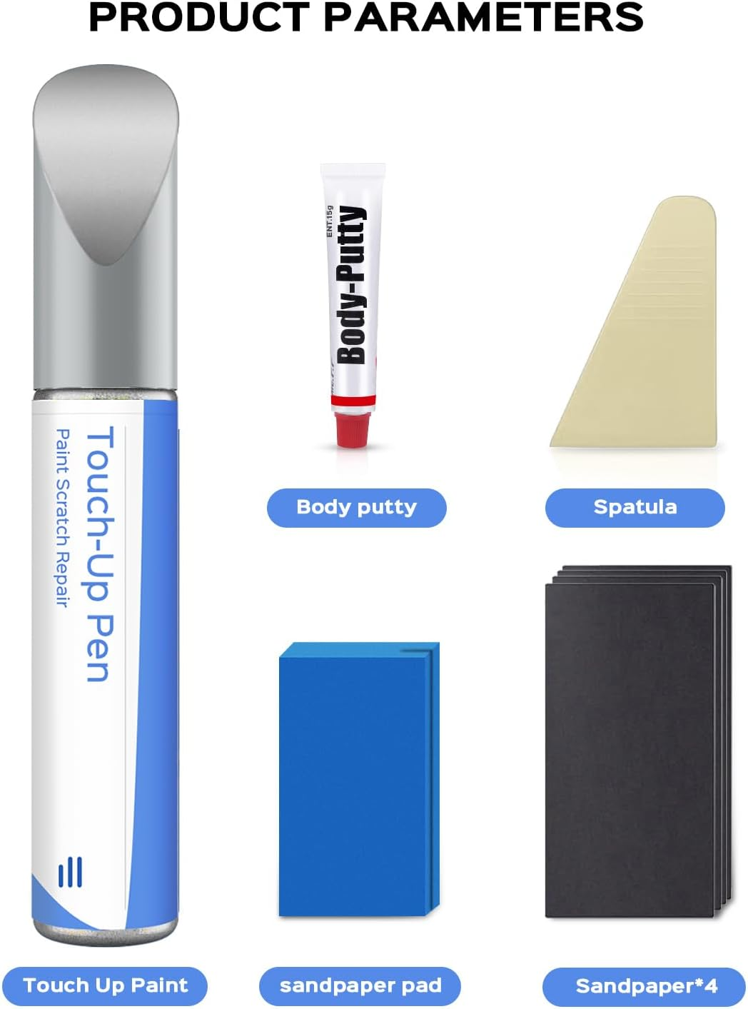 Brilliant Silver Metallic(K23) Touch up Paint Repair Kit Compatible with Nissan - DIY Kit Exactly Matches Chips and Nicks image number 5