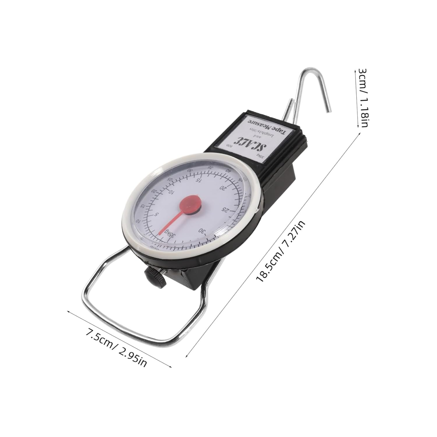 STOBAZA Portable Luggage Scale Spring Scale for Travel Design for Checking Baggage Weight at Home Airport image number 4