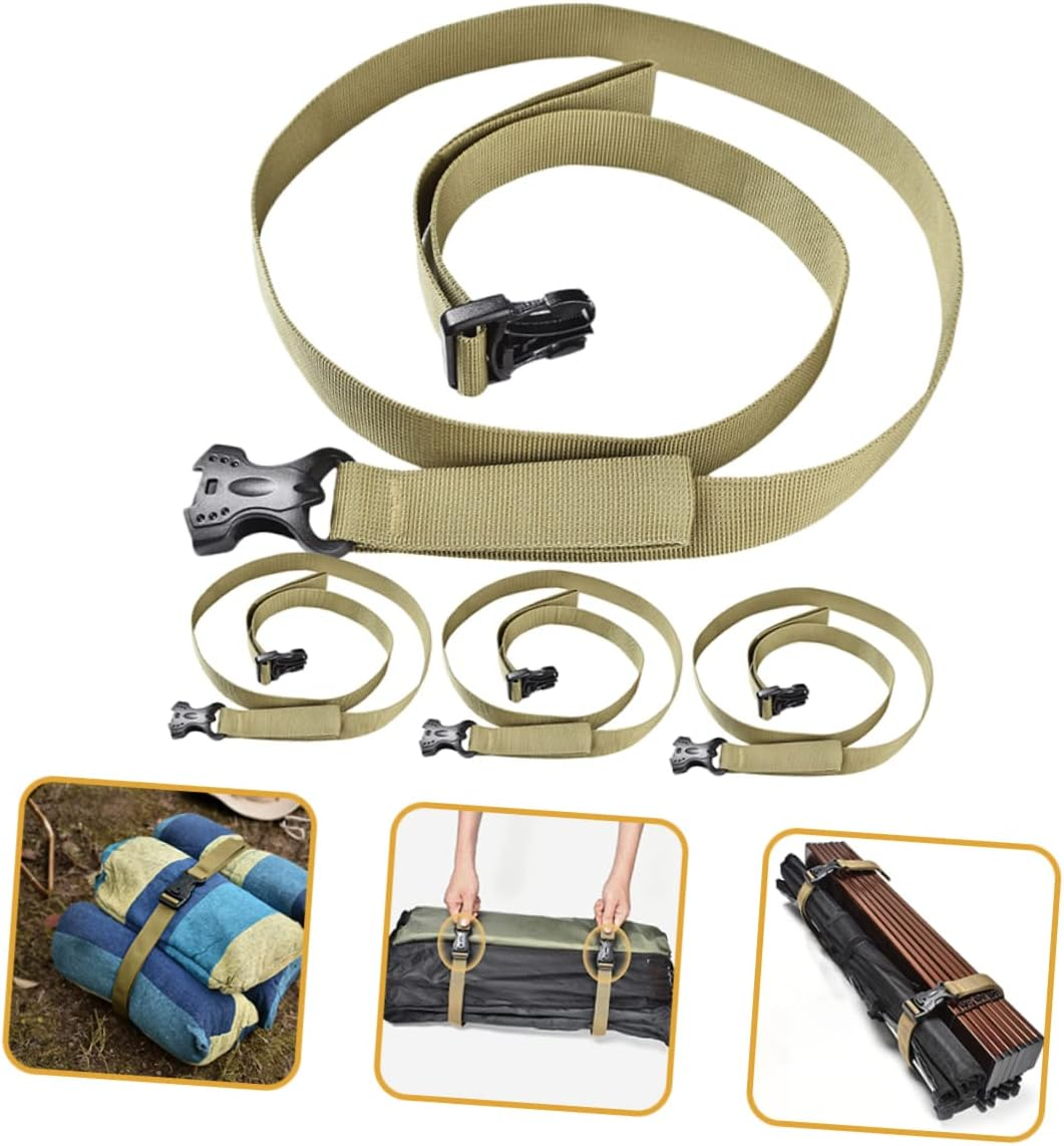 SHERCHPRY 4Pcs Strong Luggage Connectors Straps Suitcase Straps Ratchet Belt for Travel Gear Storage image number 5