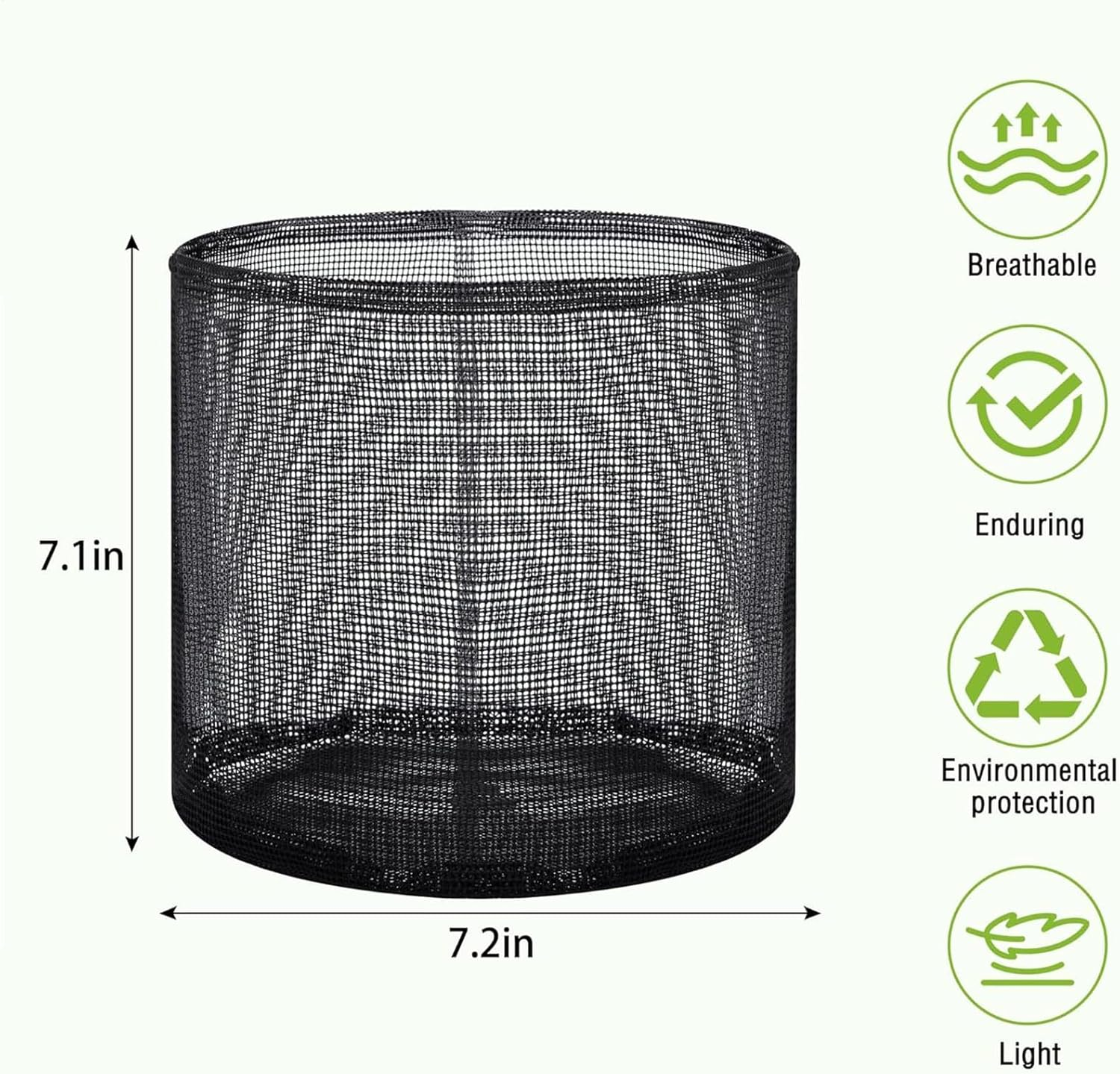 Water Lily Mesh Bags | Reusable Pond Plant Baskets,Set of 4 Large Garden Supplies, Breathable Tomato Planter for Vegetable Planting - Circular image number 2
