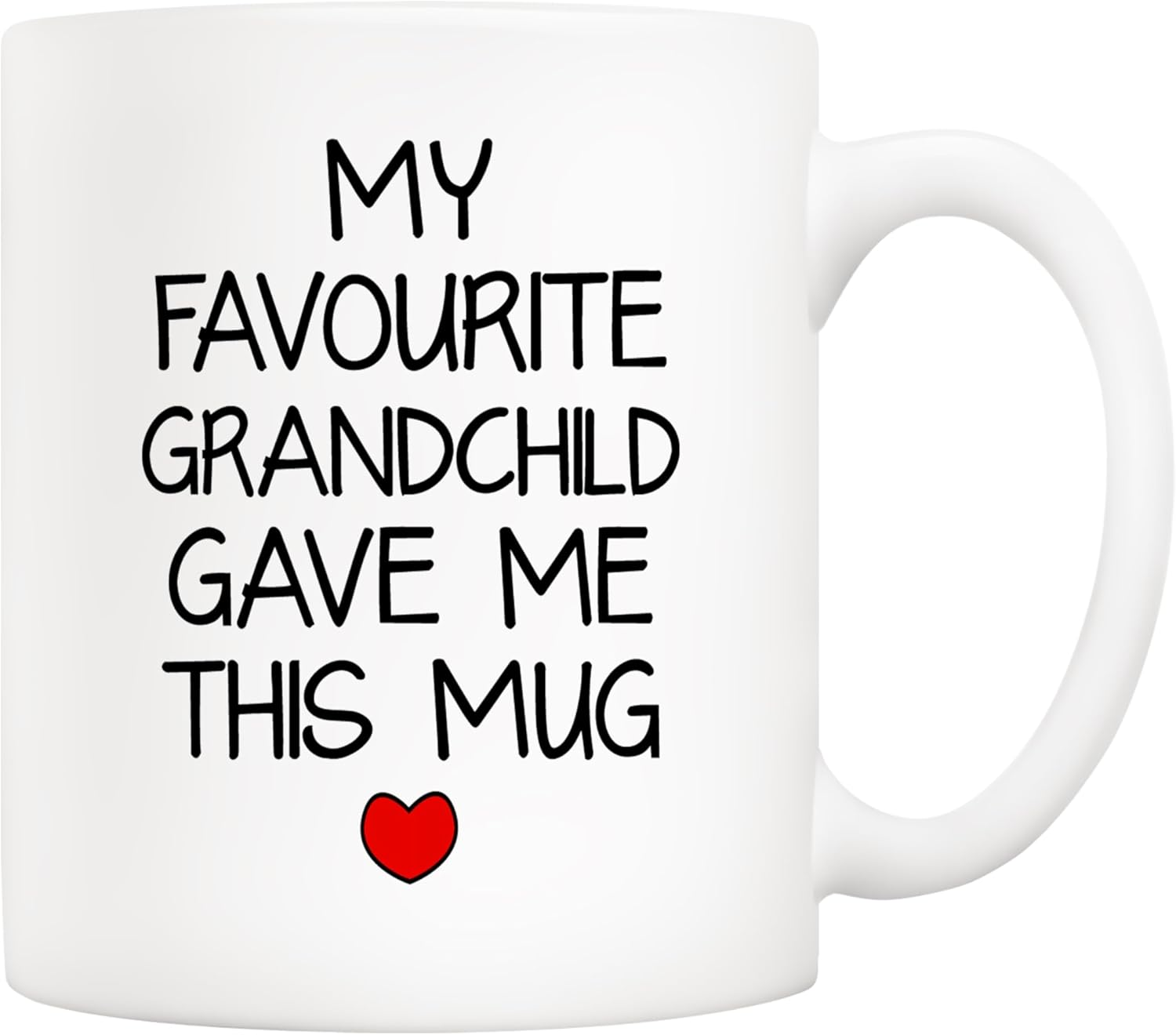 5Aup My Favourite Grandchild Gave Me This Mug Christmas, Funny Father'S Day and Mother'S Day Grandad Grandma Cup Gifts from Grandkids, Granddaughter, Grandson, Birthday Ideal for Grandparents 11 Oz image number 5