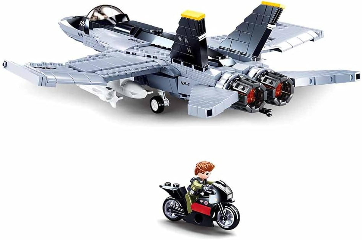 Sluban M38-B0928 Model Bricks-F/A-18E Super Bumblebee, Multicolored image number 1