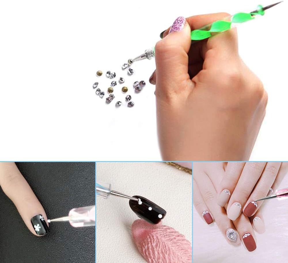 Nail Art Design Tool Set,Sonku 50 Pcs Nail Design Tools with Nail Art Brushes,Nail Dotting Tool,Nail Striping Tapes image number 5
