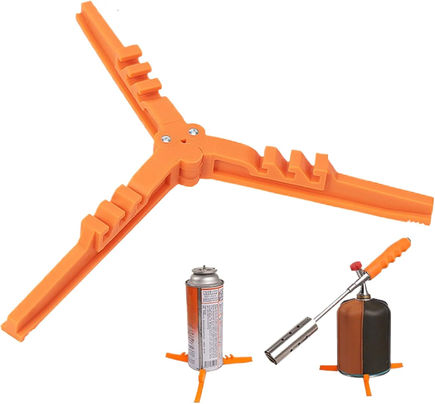 Canister Stand | Triangle Folding Can Stove Bottle Shelf | Portable Base Bracket Tripod for Camping Outdoor Picnic Cooking Mountaineering Hiking image number 4