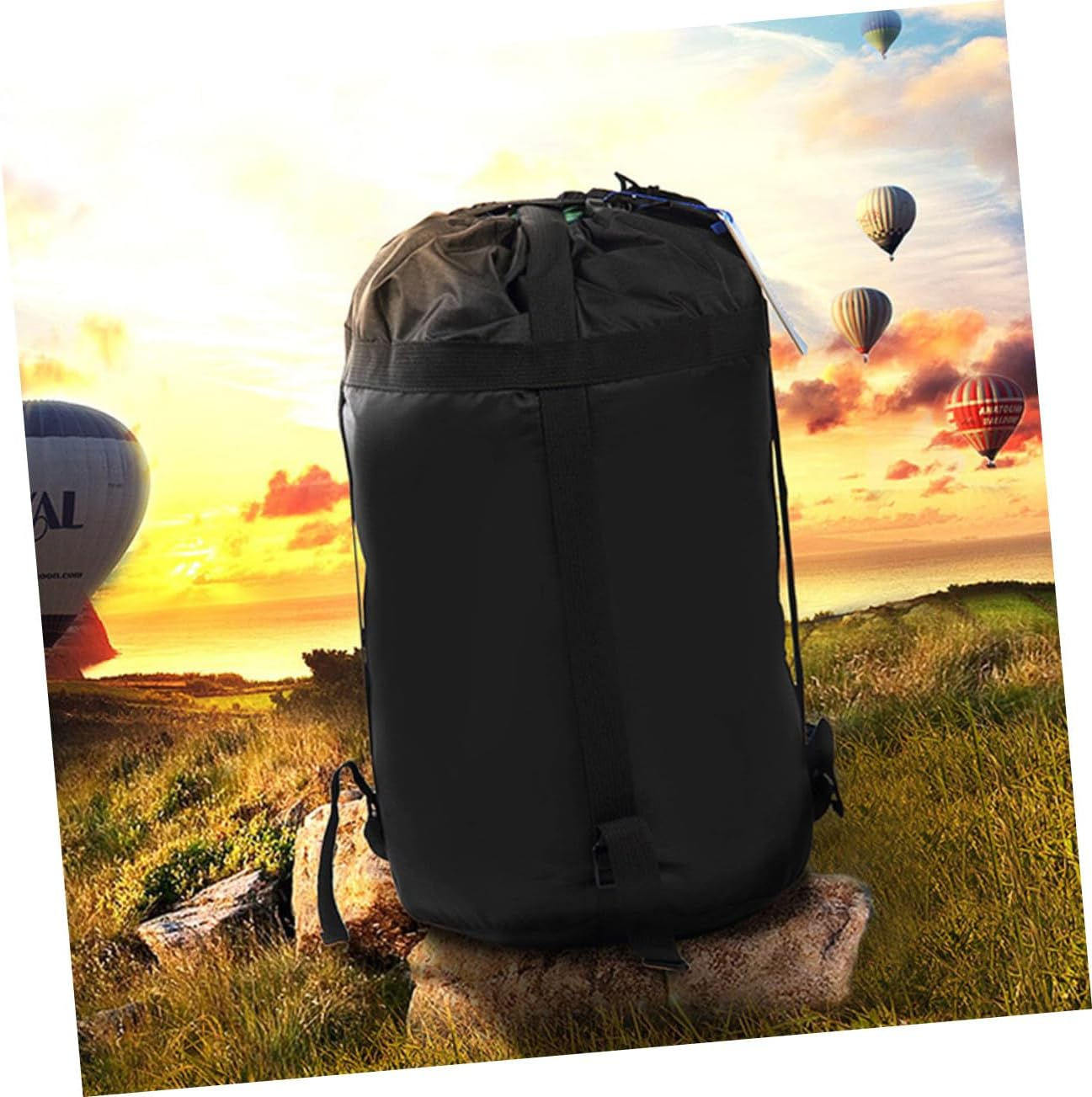 VINTORKY 2Pcs Compression Bags for Camping Hiking Backpacking Portable Storage Sacks with Straps Quilts Organizer for Outdoor Trekking and Travel image number 6