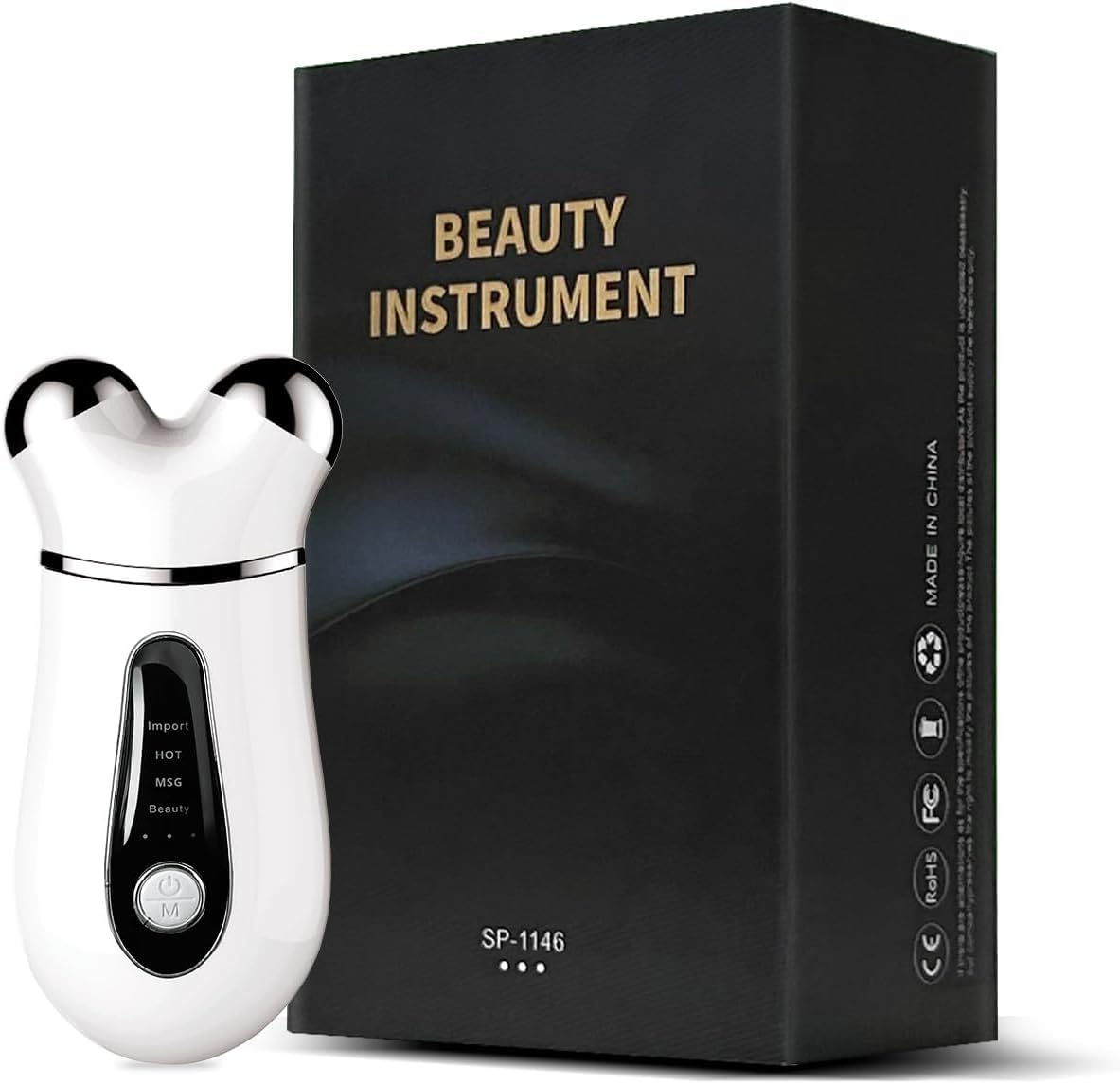 Microcurrent Face Device, USB Microcurrent Facial Shaping Tool for Facial Wrinkle Removal and Anti-Aging，Mini Microcurrent Face Lift Device for Face Lifting and Facial Sculpting (White) image number 5