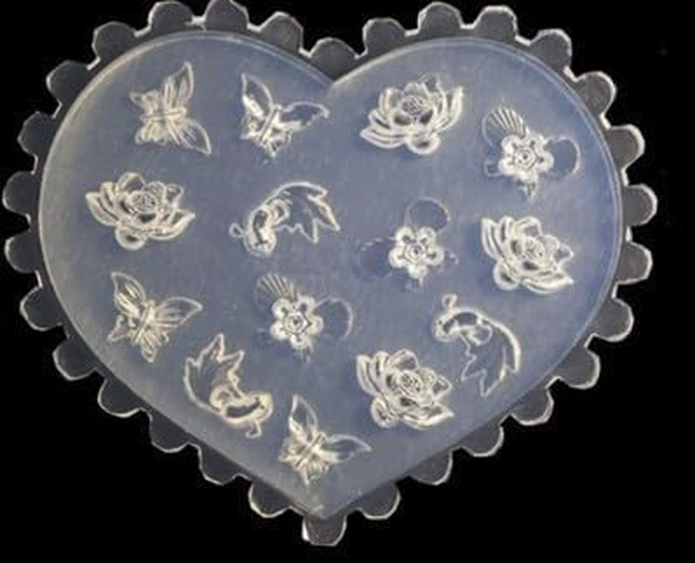 1Pc White DIY 3D Silicone Nail Art Decortive Design Mold,Various Patterns and Shapes,Nail Art Making Tools,Mould False Nails and Accessories,False Nail Tips and Polish,Foot,Hand and Nail Care image number 4