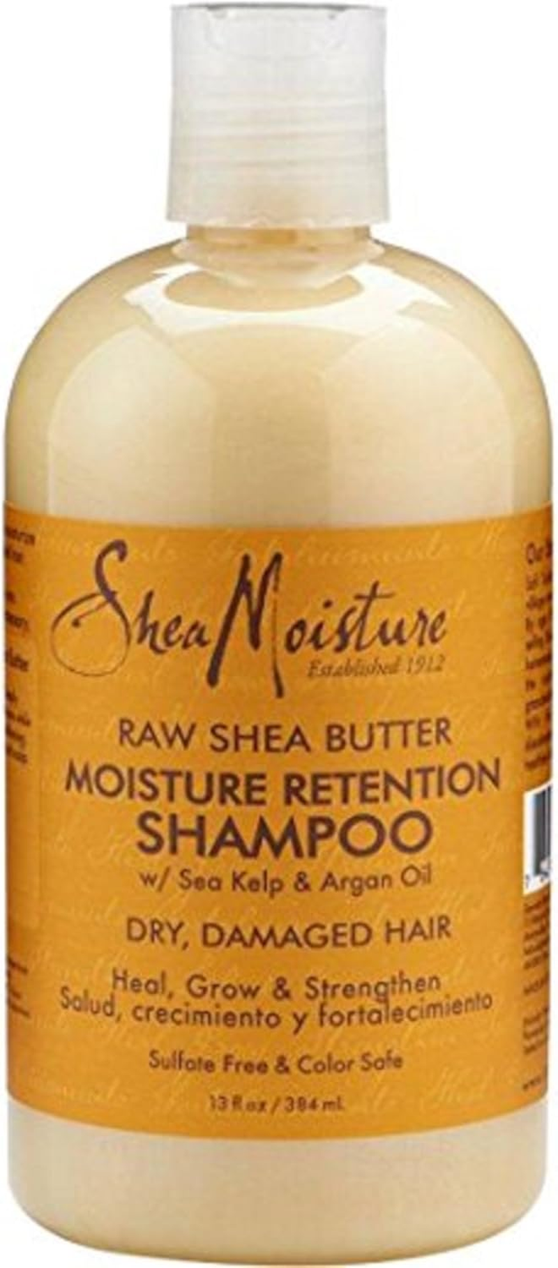 Shea Moisture Raw Shea Butter, DUO Set Moisture Retention Shampoo + Restorative Conditioner, 380Ml, 1 Each by Shea Moisture