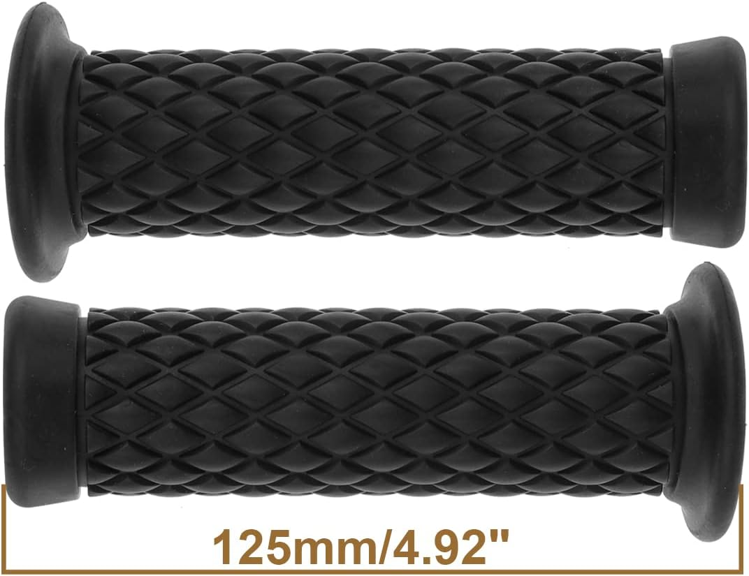 Coxotom Universal Motorcycle Handles Grips - Non Slip Rubber Motorcycle Grips for Harley Honda Yamaha Suzuki Kawasaki Dirt Bike - Brown image number 6