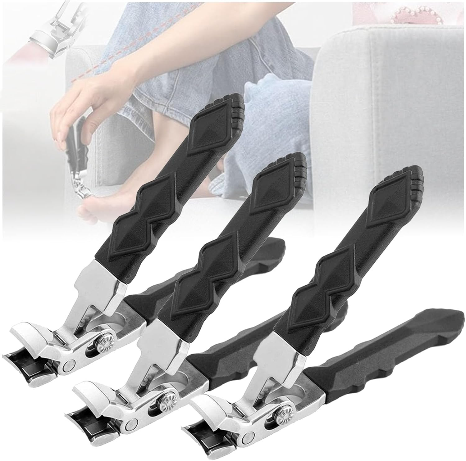 Dotmalls Clipmaster Pro, Grishay Clipmaster Pro, Serum Clipmaster Pro, Shirem Clipmaster Pro, Angled Head Nail Clippers, Toenail Clippers for Seniors, Nail Clippers for Thick Toenails (2)