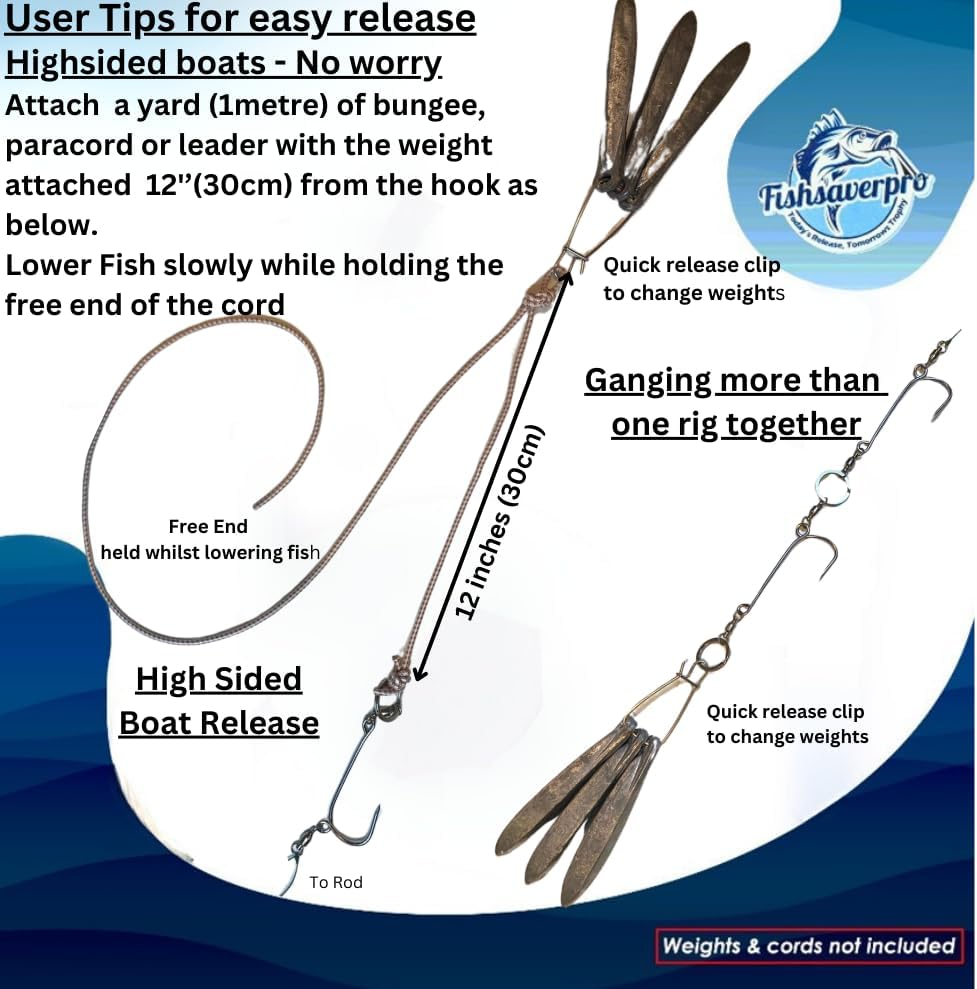Fishsaverpro Fish Release Weight or Fish Descending Device for Release of Unwanted Fish with Barotrauma in Standard Packaging image number 3