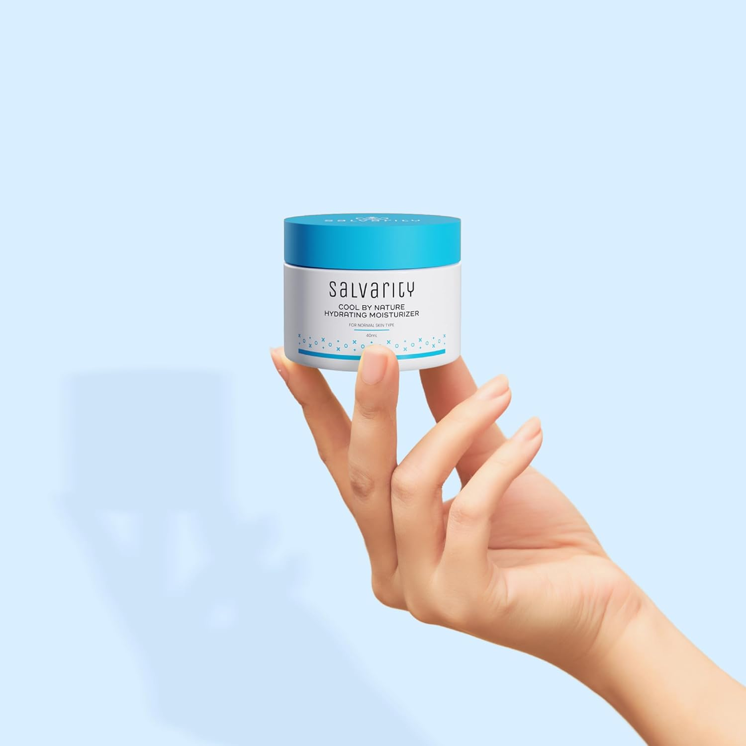 Salvarity Hydrating Face Moisturiser with 5% Niacinamide, Hyaluronic Acid Helps Restore Moisture, Smooth Dryness & Strengthen Barrier for Dry & Sensitive Skin, Lightweight Non-Greasy Cream - 40 Ml image number 2