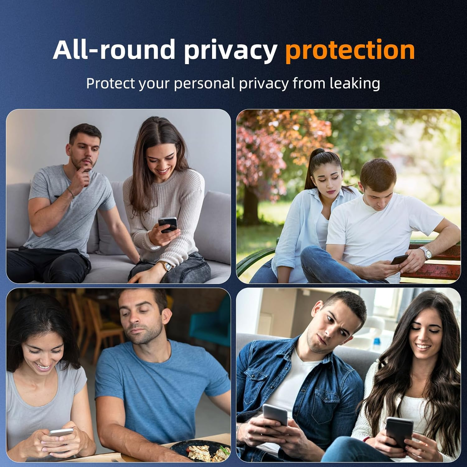 GEEMEE Privacy Screen Protector for Samsung Galaxy Xcover 7/7 Pro/Xcover7 Enterprise Edition for Tempered Glass, Pack of 2, 9H Hardness, Bubble-Free, Anti-Spy Privacy Screen Protector image number 5