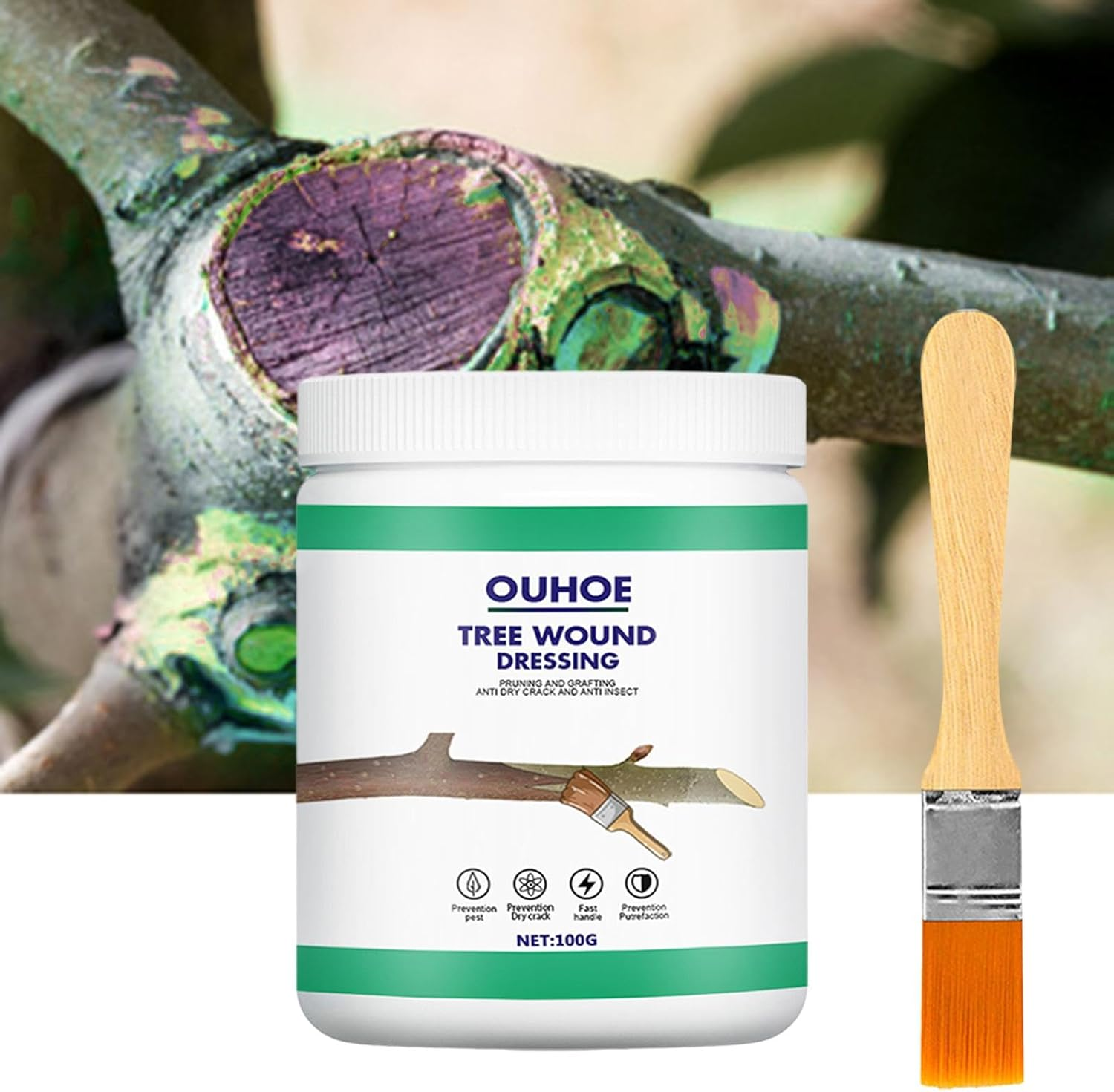 JISADER Tree Wound Sealer Tree Repair Garden Supplies Compound Sealer Multipurpose Portable for Branch Pruning Gardening Grafting image number 1