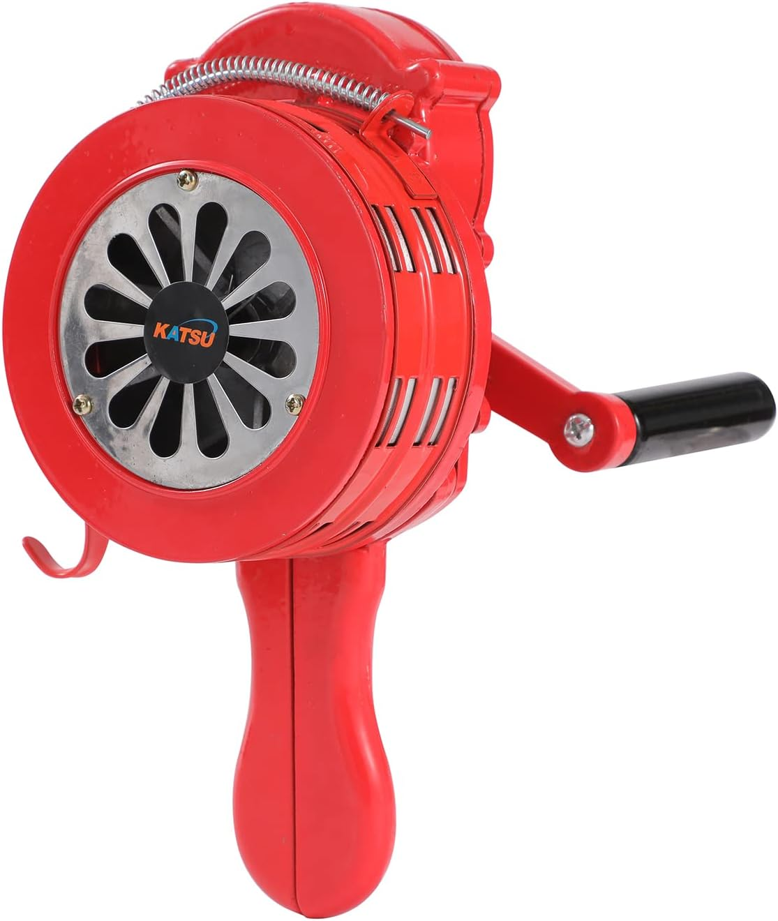 KATSU 990630 Hand Crank Siren, 110 Db Portable Manual Operated Air Protection Siren, Fire Emergency Safety Alarm