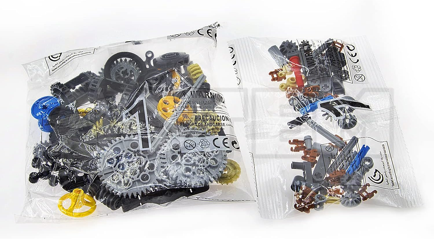 100+PCS Technic Gears and Axles Compatible with Technic-Sets,Gears-Rack (Pins-Axles Differential New) for Car Building Brick Accessories Pieces Sets (Random Color) image number 1