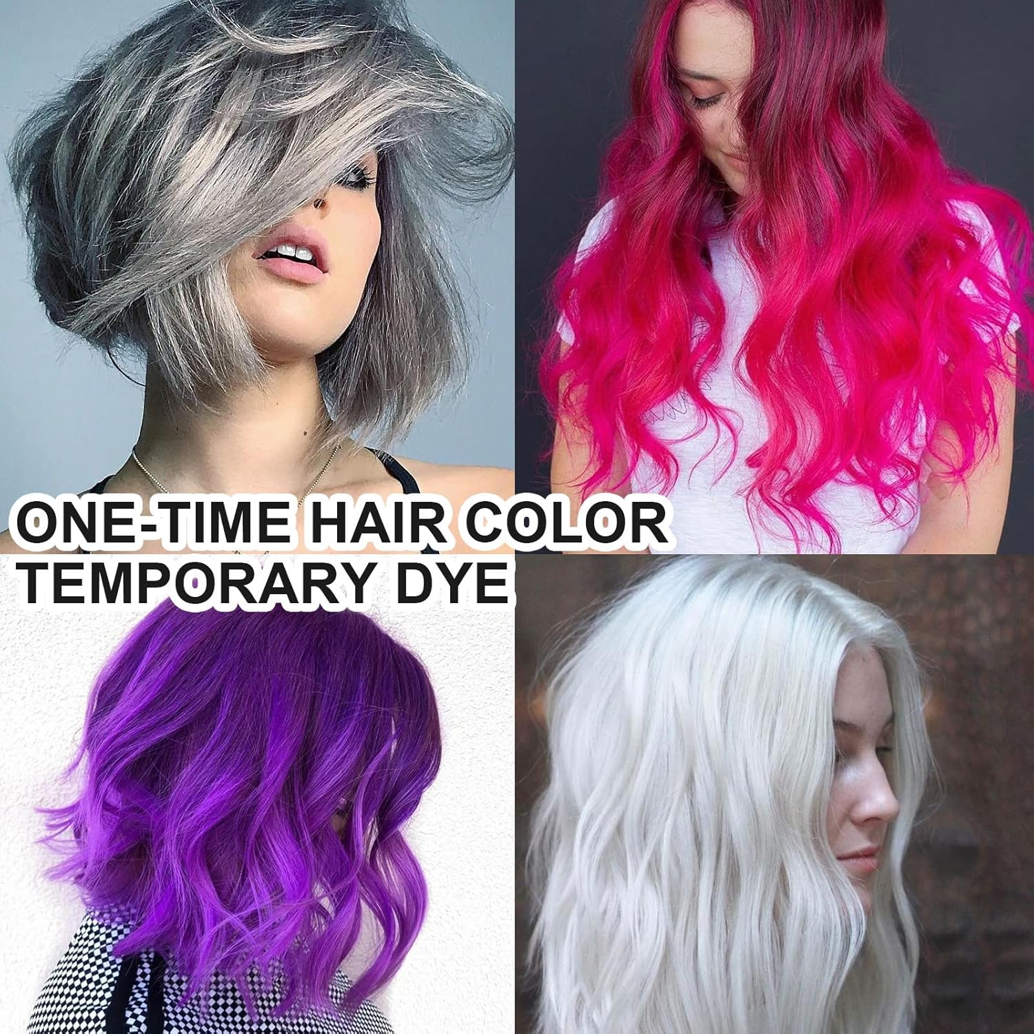 Cynamus Temporary Hair Colour, Hair Colour Wax, Temporary Hair Colour Mud, Temporary Hair Dye Men Women for DIY Hairstyle on Halloween Costume, for Carnival, Party, Christmas, 4 Colours Hair Mask image number 6