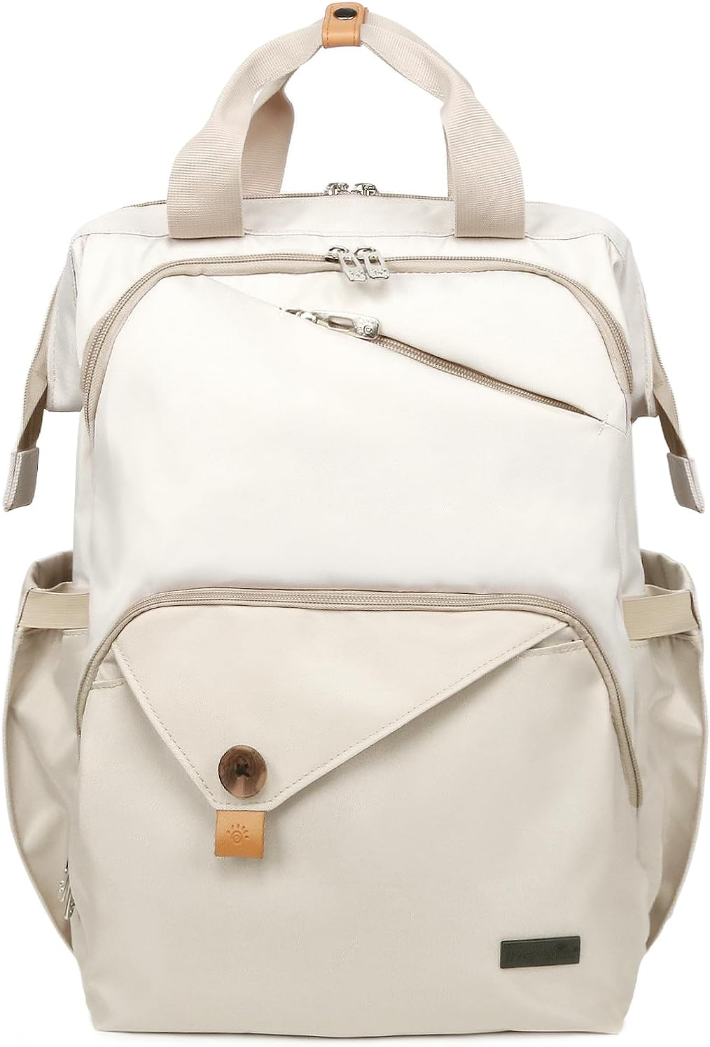 Hap Tim Baby Diaper Bag Backpack Large Capacity Double Compartment with Stroller Straps,Waterproof Nappy Bag Backpack for Newborn Mother/Father(Au7340-Dg)