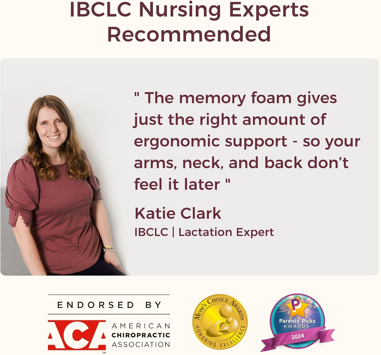 Momcozy Exclusive Memory Foam Nursing Pillow - Pioneering Safety Fence-Plus Size Breastfeeding Pillow for Ergonomic Comfort & Support-Easier and Healthier Nursing - Fit for All, Removable Cover image number 3