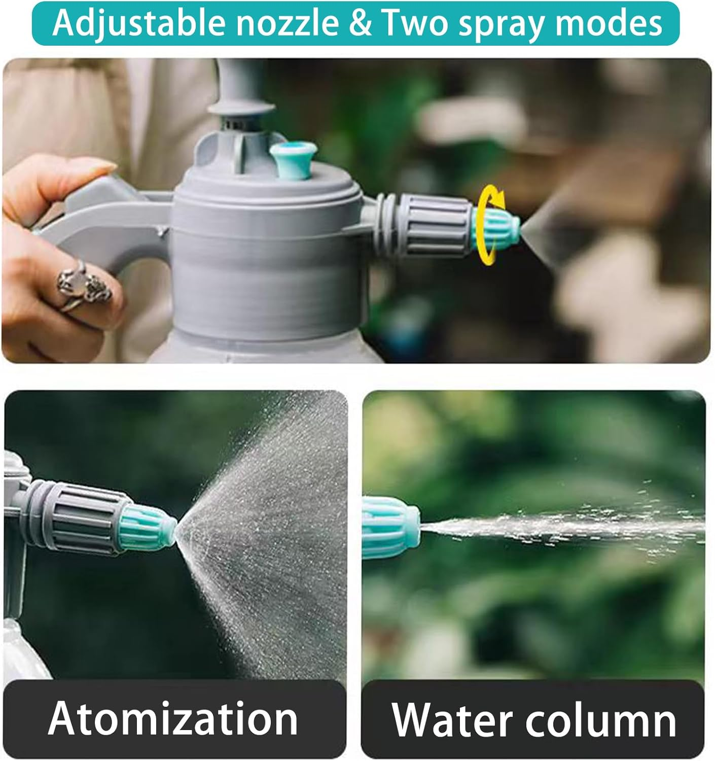 Garden Sprayer Bottle 2L Hand-Held Lawn Spray Bottle for Spraying Weeds Plants Sprayer Multifunctional Usage image number 3