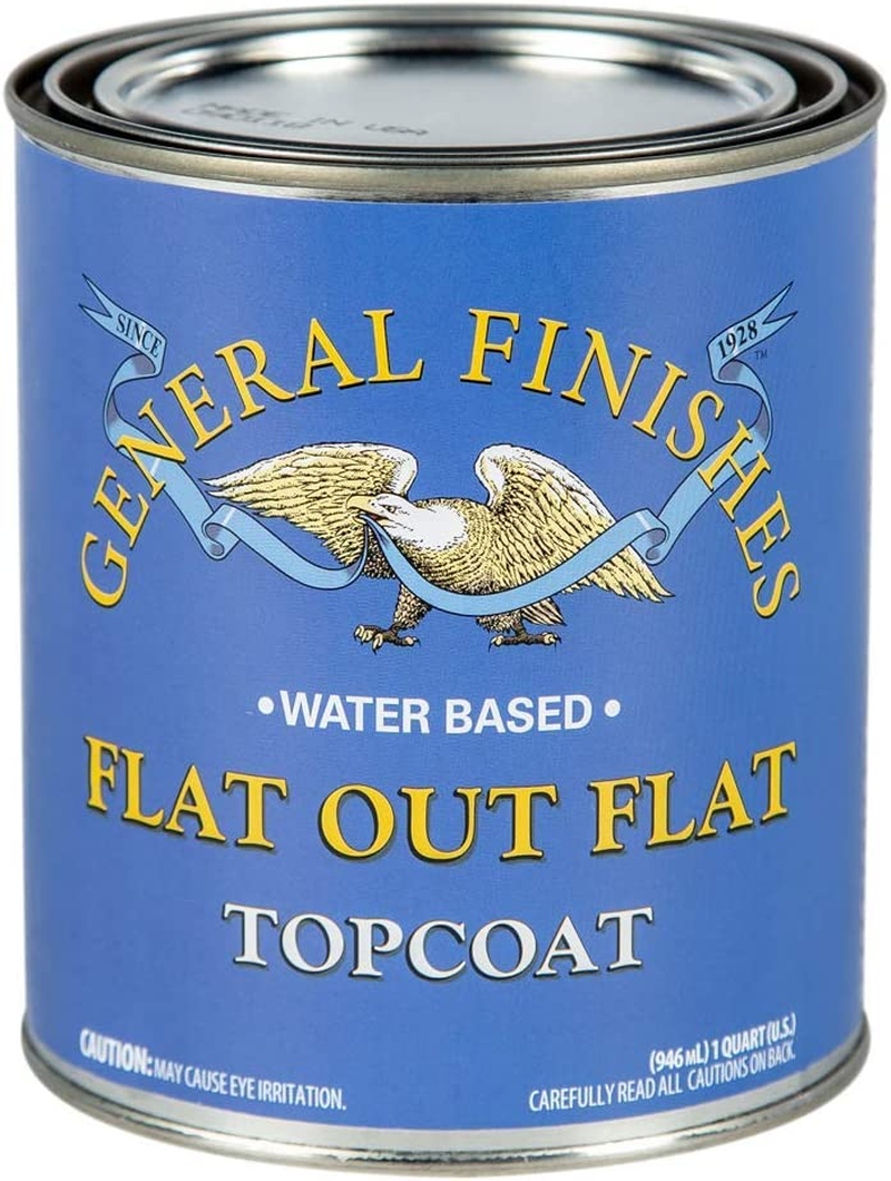 General Finishes Flat Out Flat Topcoat, Quart image number 1