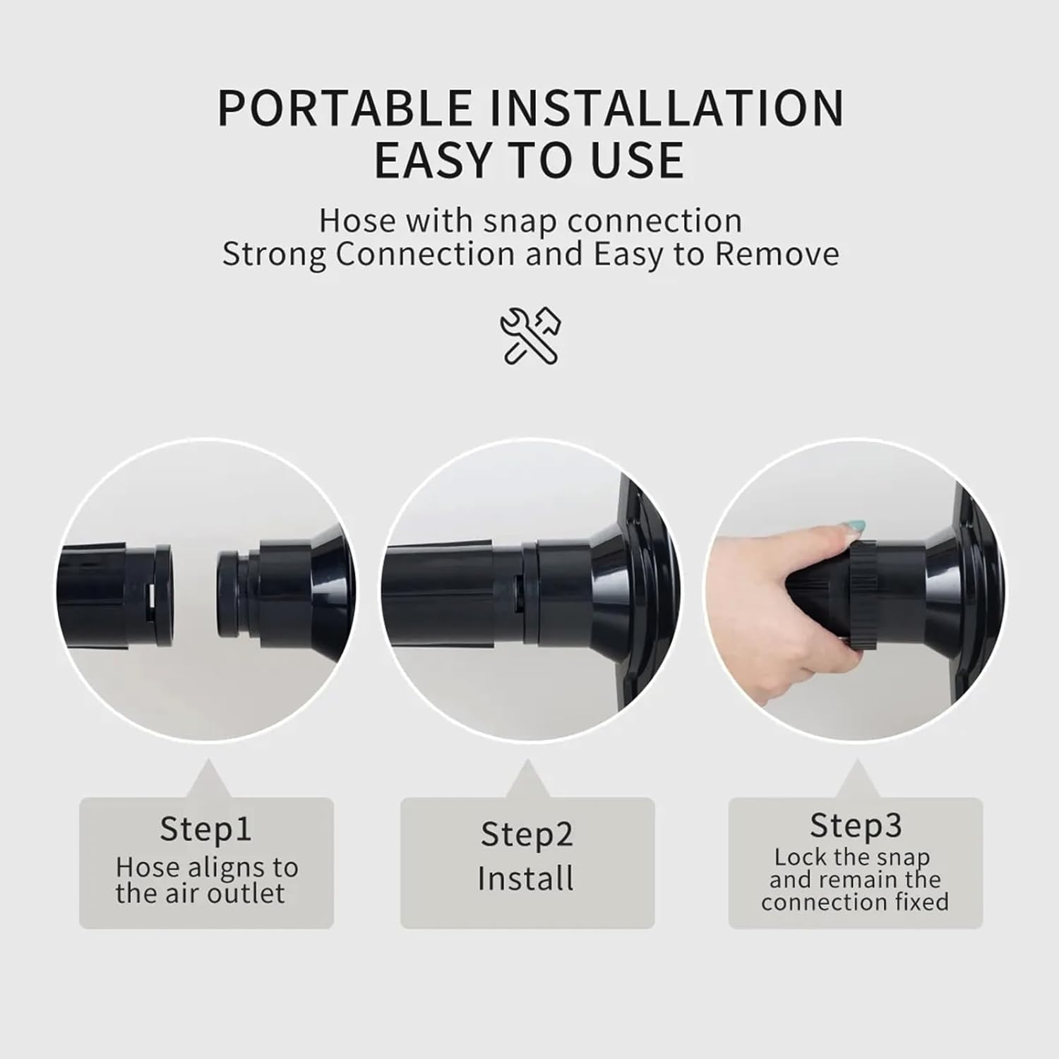 Dog Hair Dryer 2800W Dog Blaster Dryer Pet Dryer Blower Stepless Speed Professional Pet Grooming Hair Dryer with 4 Different Nozzles for Dog Cat (Blue) image number 4