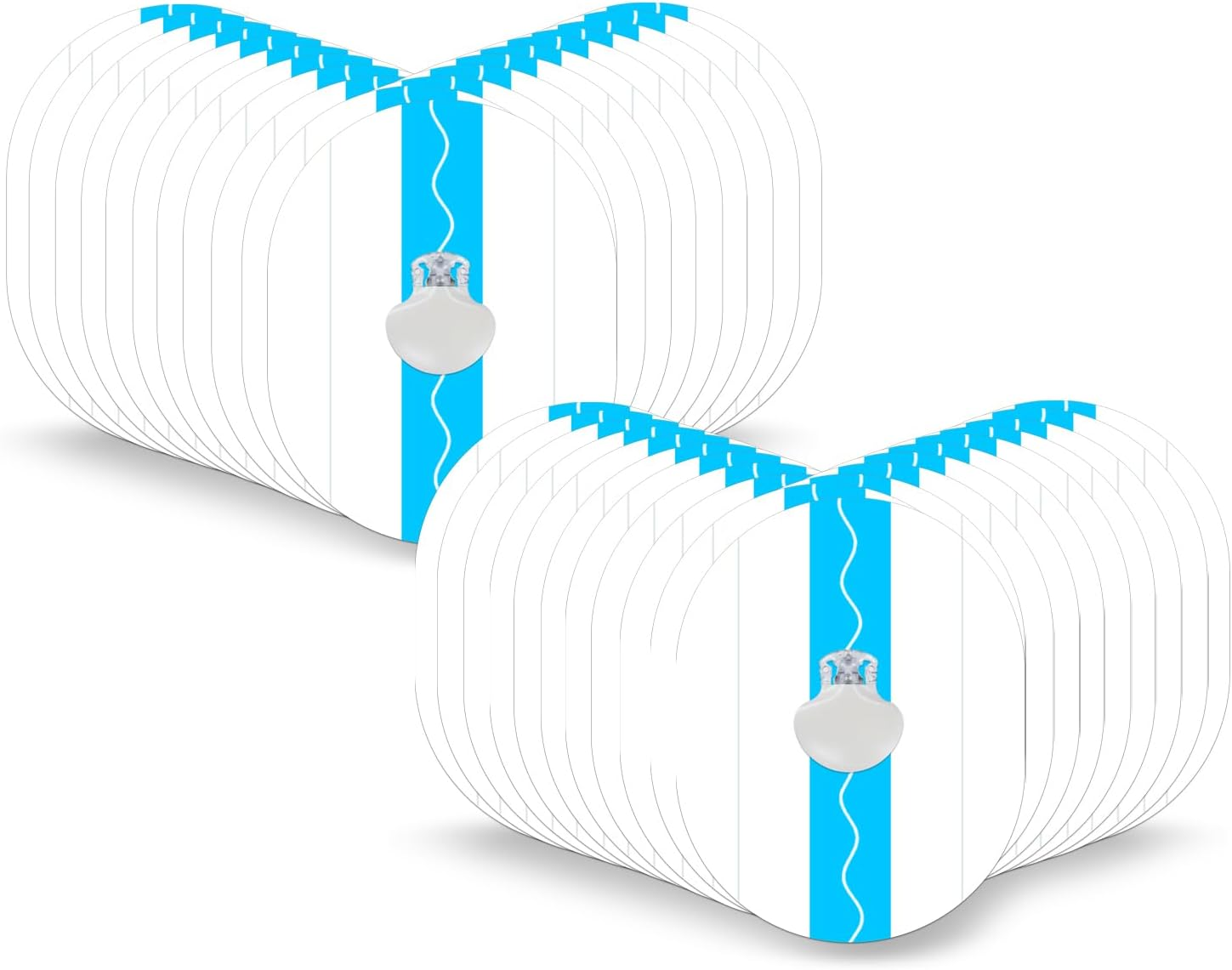 Adhesive Patches for Guardian Sensor 3/4，Waterproof and Latex Free CGM Sensor Patches for 7 Days (40 Pack), Pre-Cut Adhesive Tape, Continuous Glucose Monitor Protection Cover -GTAGKOMMEN image number 4