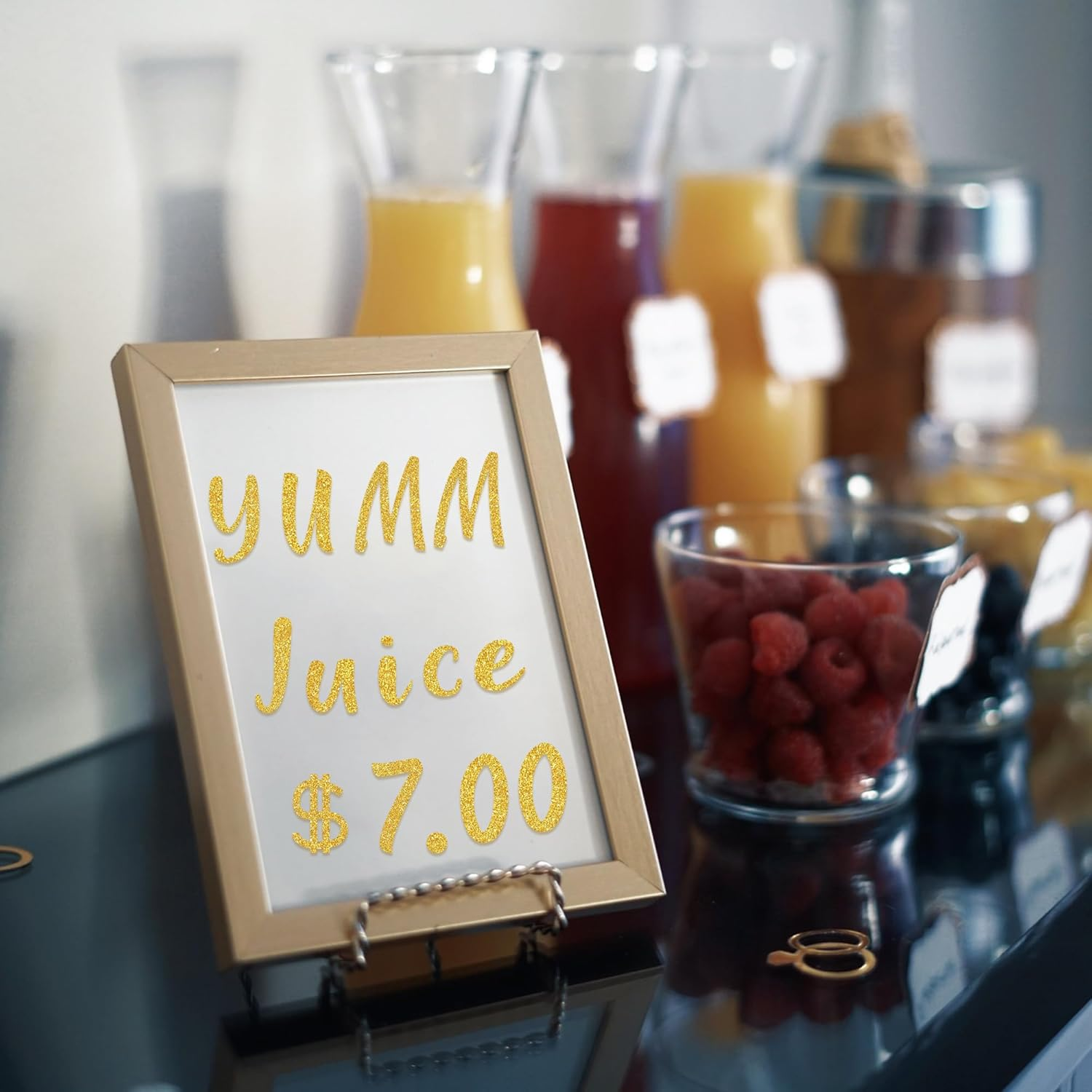 648 Pcs Gold Letter Stickers Glitter Alphabet Number Stickers 8 Sheets Self Adhesive Vinyl Letters Sticker for Graduation Cap Scrapbooking Water Bottles Cup Crafts Classroom Decor(Gold,1 Inch) - Deep Purple image number 3